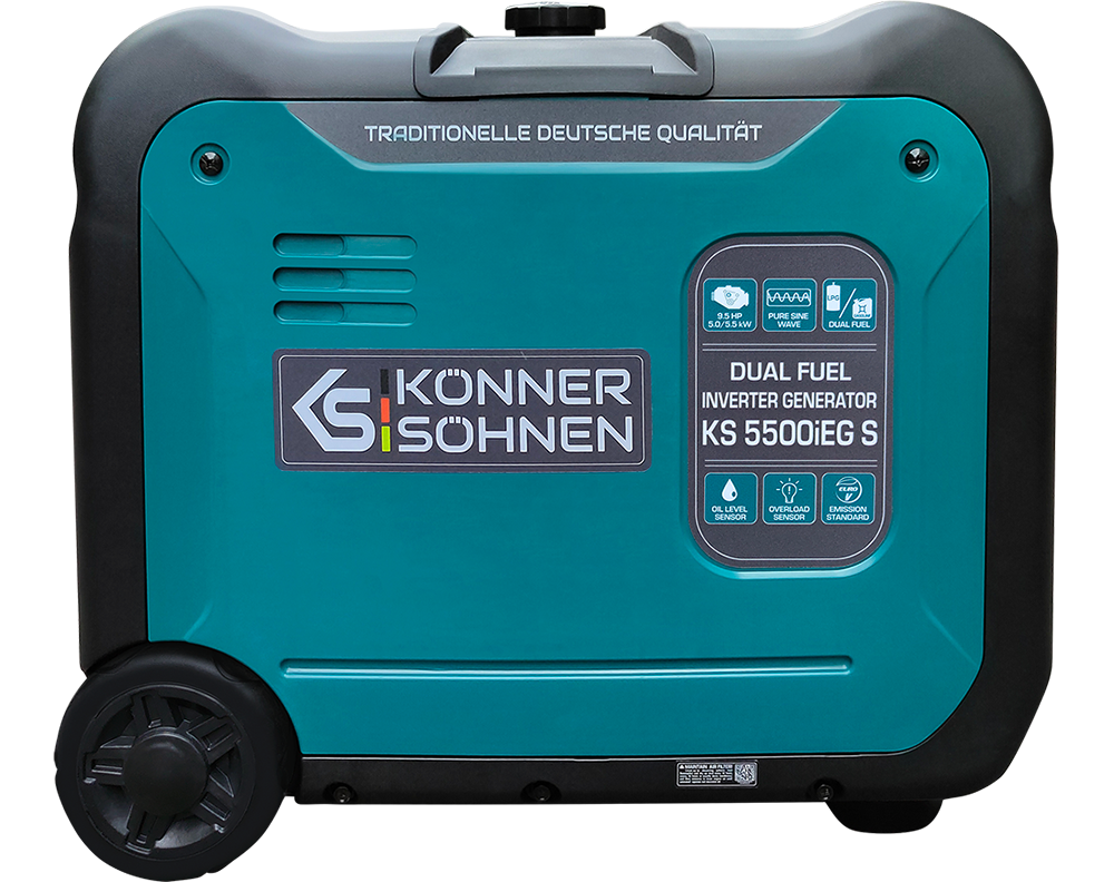 Könner & Söhnen LPG/Benzin-Inverter-Generator KS 5500iEG S
