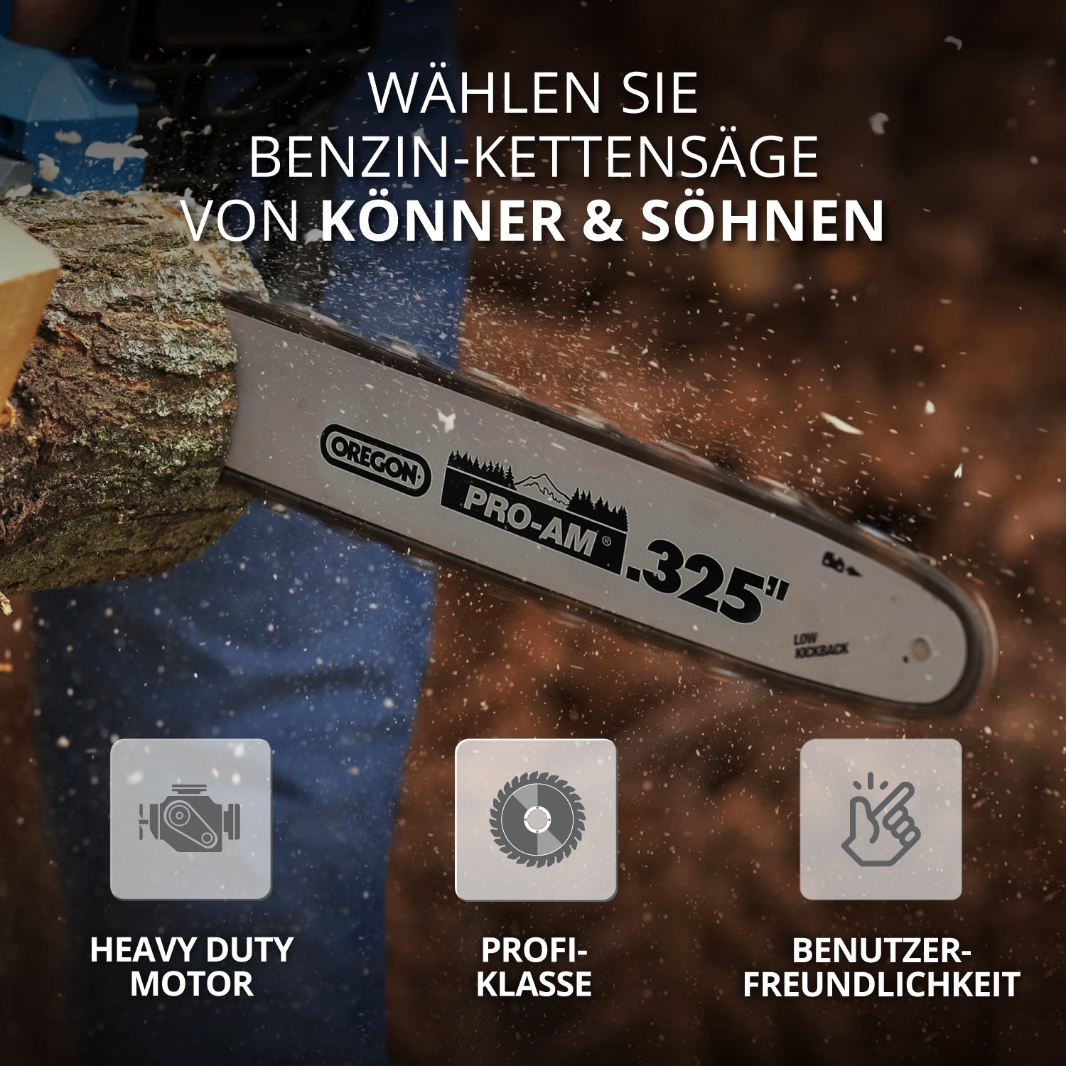 Benzin-Kettensäge KS CS31G-16-1