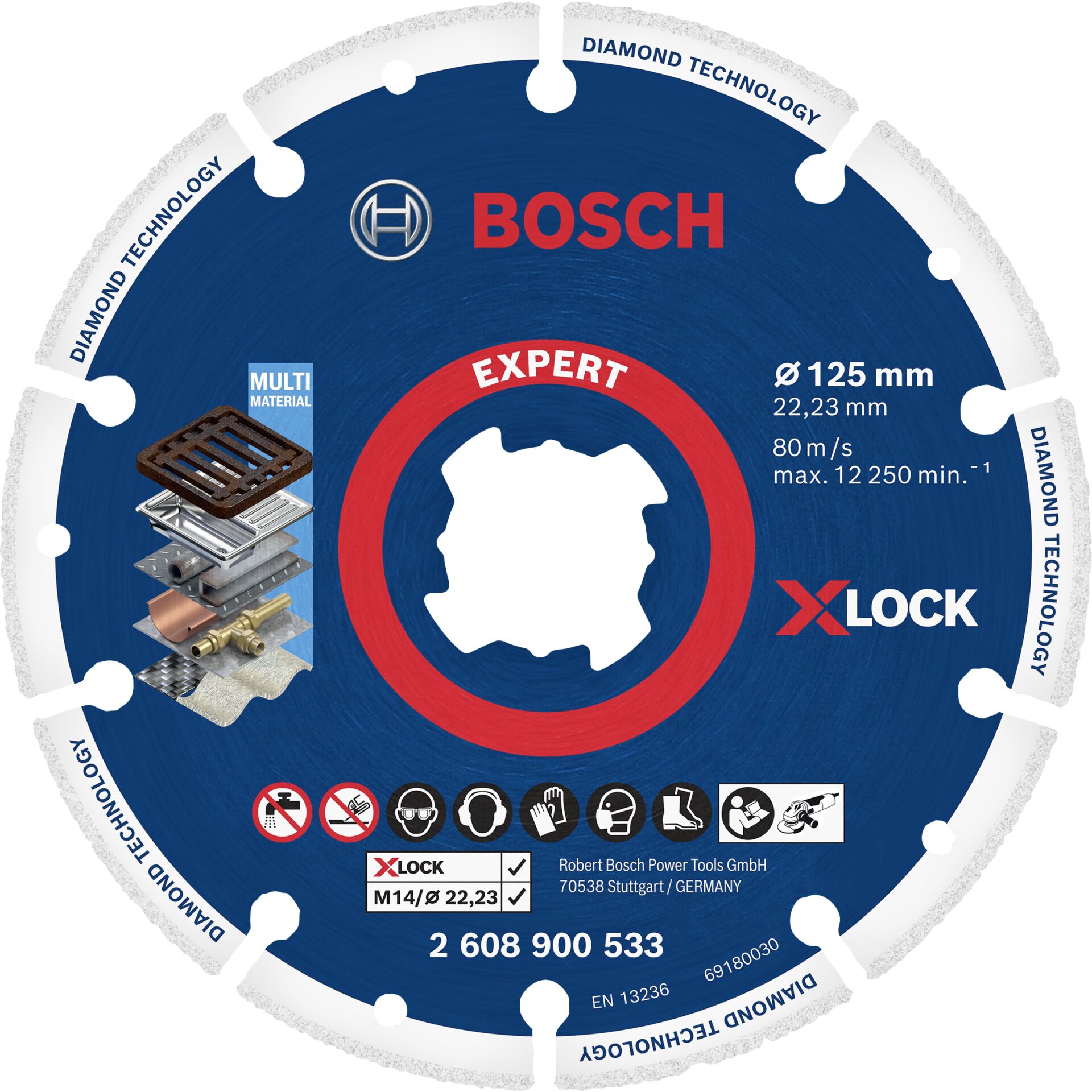 Bosch X-LOCK Dia Metalltrennsch. 125x22.23mm Bosch X-LOCK Dia Metalltrennsch. 125x22.23mm