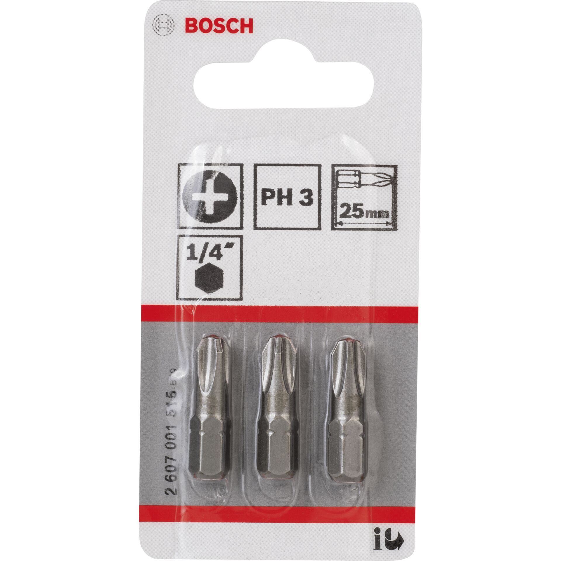 Bosch 3ST PH Kreuzs. Bit Gr.3 XH 25mm Bosch 3ST PH Kreuzs. Bit Gr.3 XH 25mm