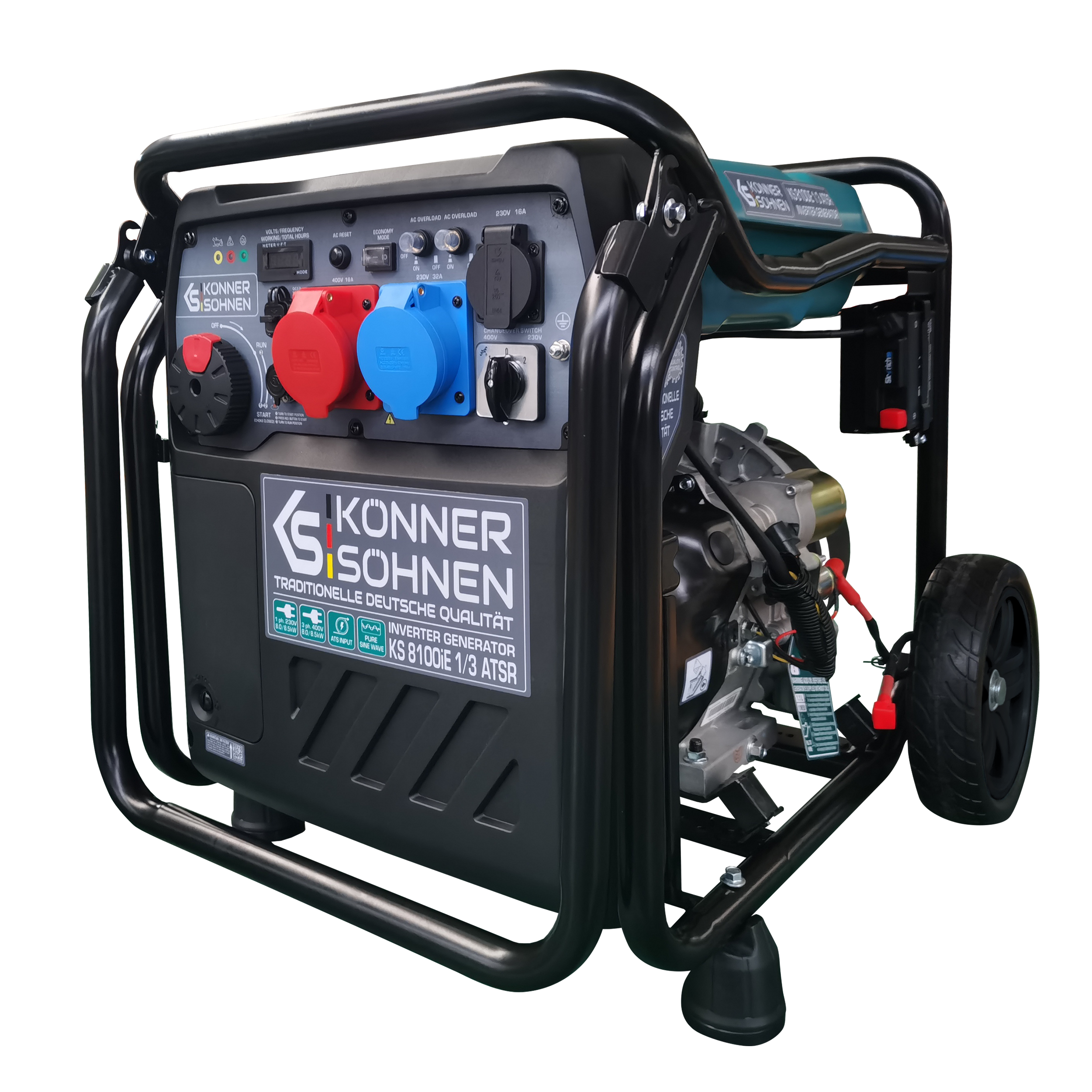 Inverter-Stromerzeuger KS 8100iE 1/3 ATSR