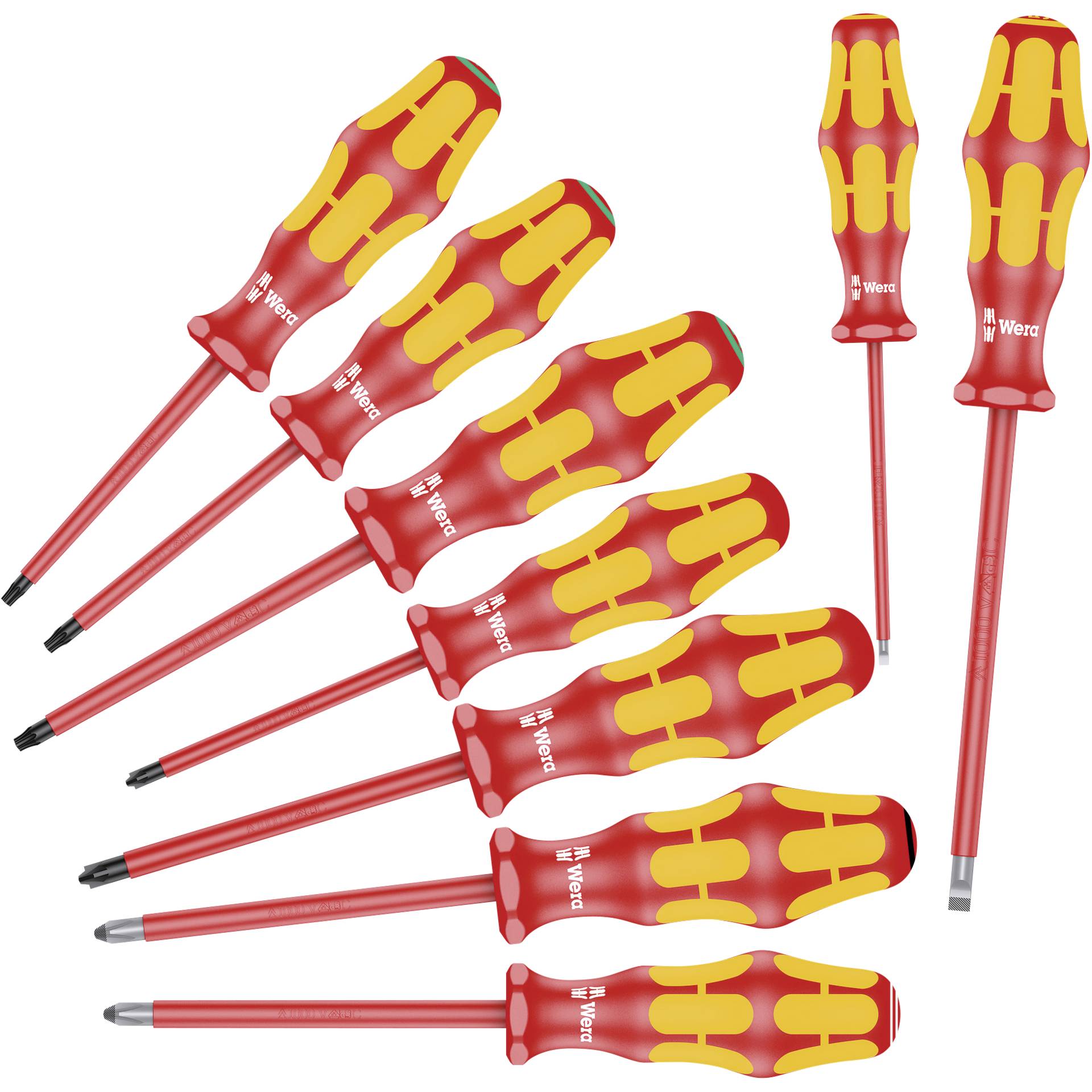 Wera 160 i/162 i/167 i/9 Schraubendrehersatz Kraftform Wera 160 i/162 i/167 i/9 Schraubendrehersatz Kraftform