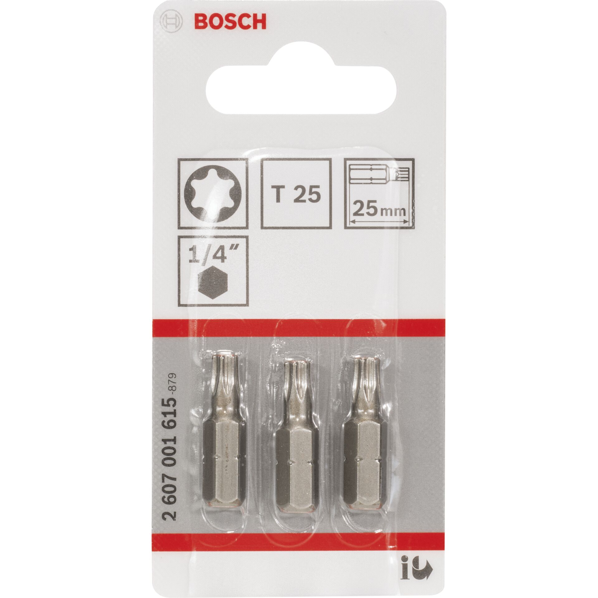 Bosch 3ST Torxschr.Bit T25 XH 25mm Bosch 3ST Torxschr.Bit T25 XH 25mm
