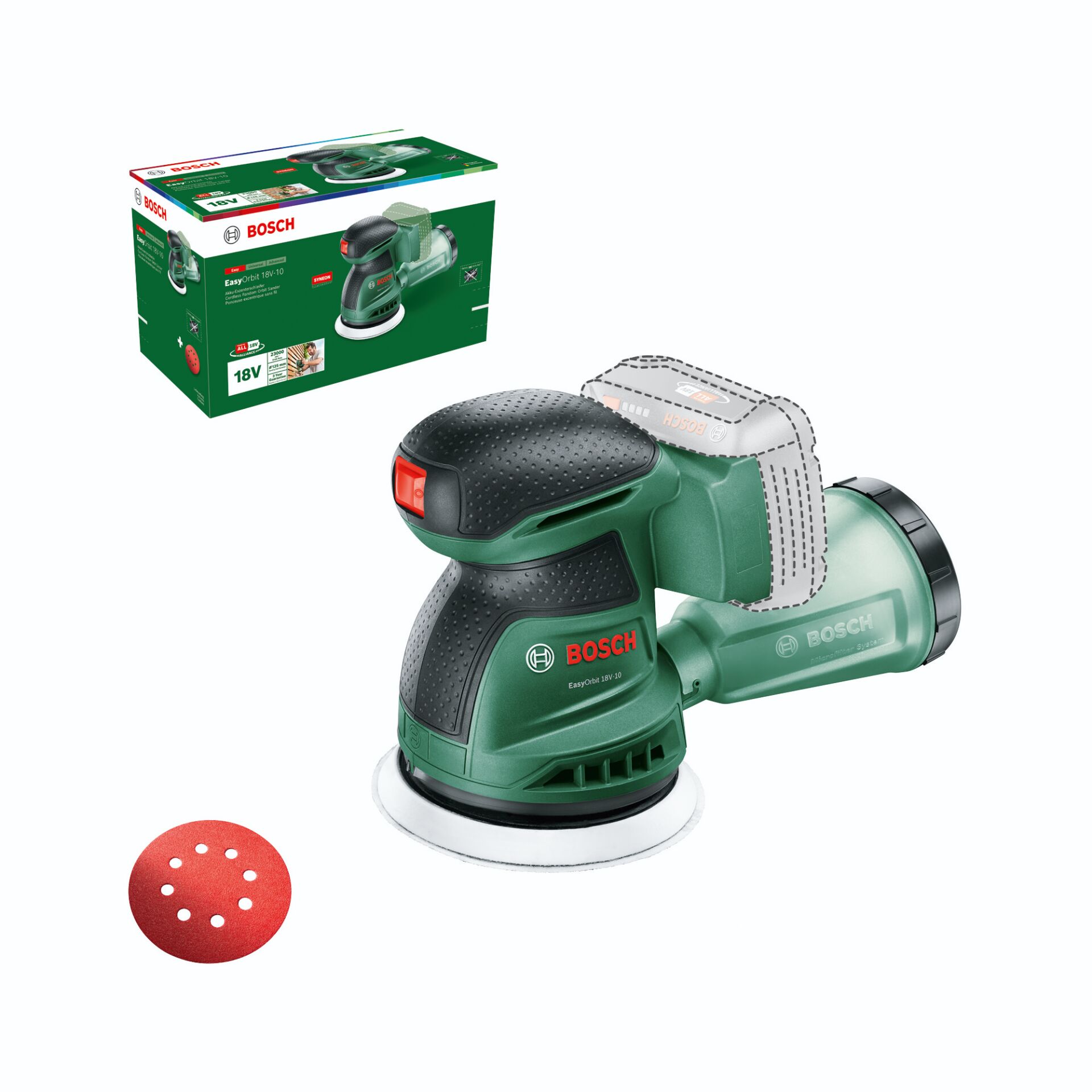 Bosch EasyOrbit 18V-10 solo Bosch EasyOrbit 18V-10 solo