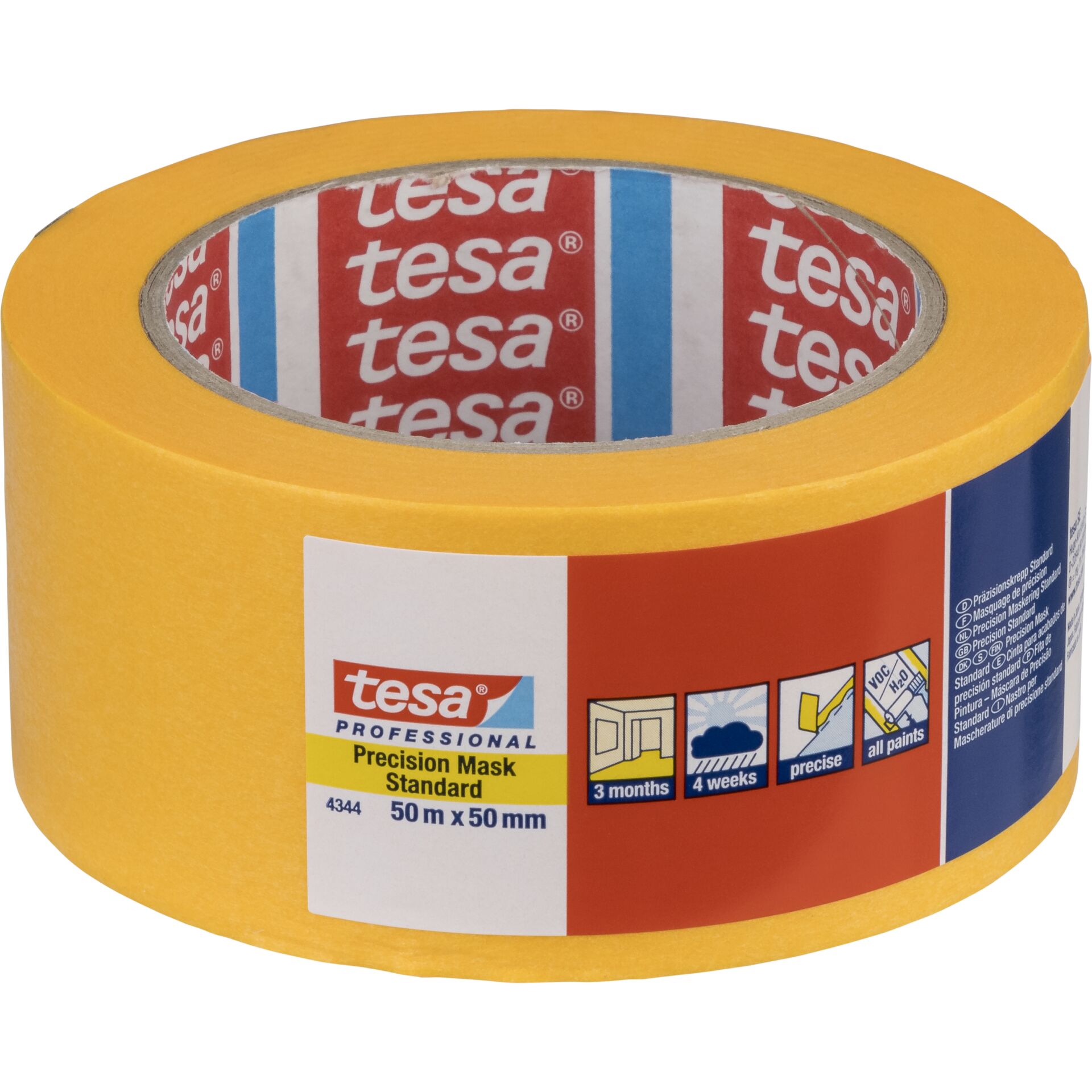 Tesa Kreppband 50m x 50mm Stand.Prec.gelb 04344 Tesa Kreppband 50m x 50mm Stand.Prec.gelb 04344