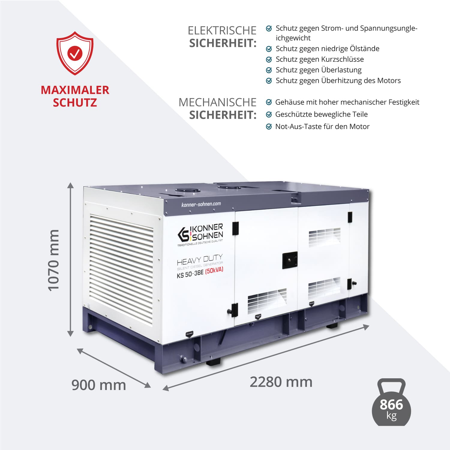 Könner & Söhnen 3-Phasen-Generator KS 50-3BE