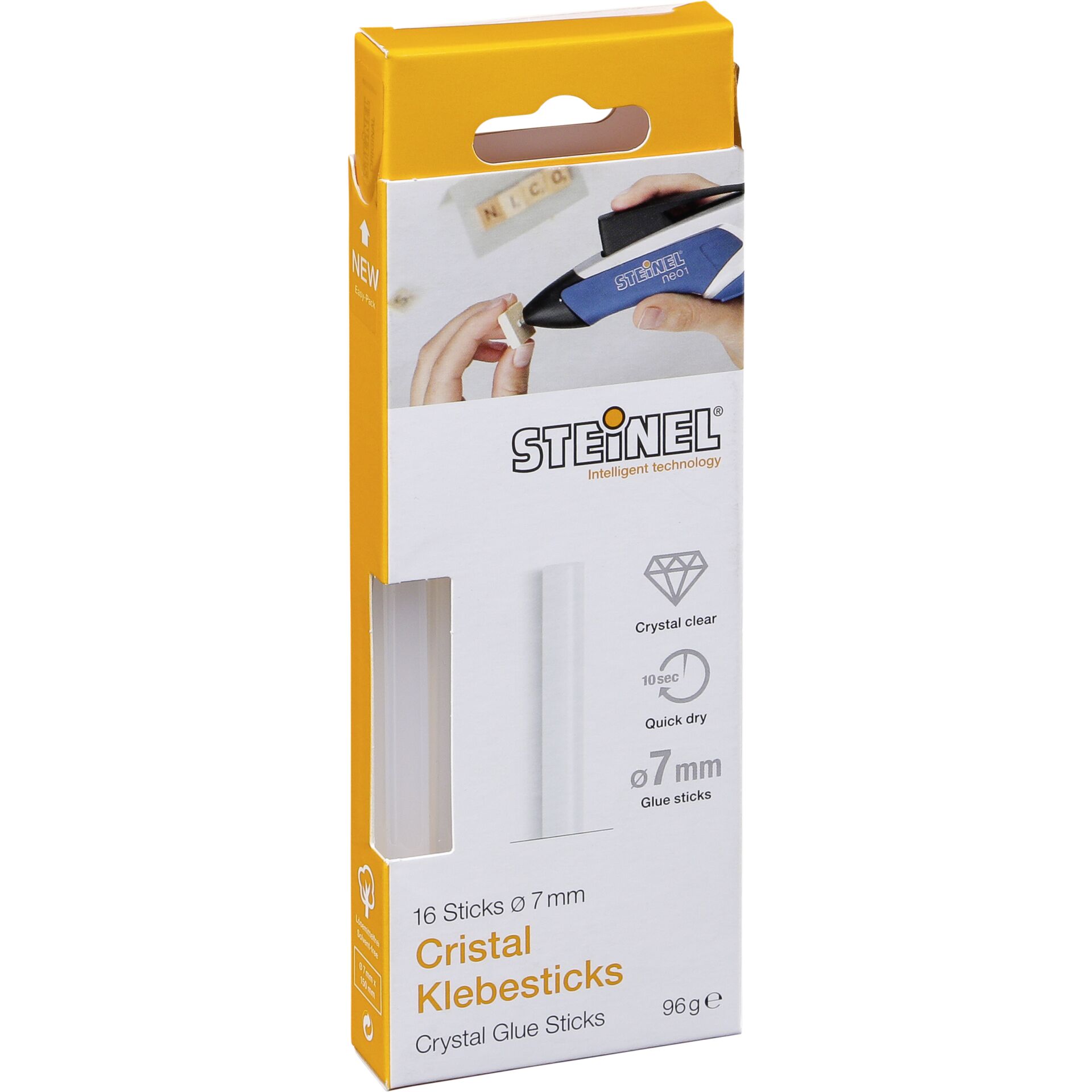 1x16 Steinel 7mm Cristal Heißklebesticks