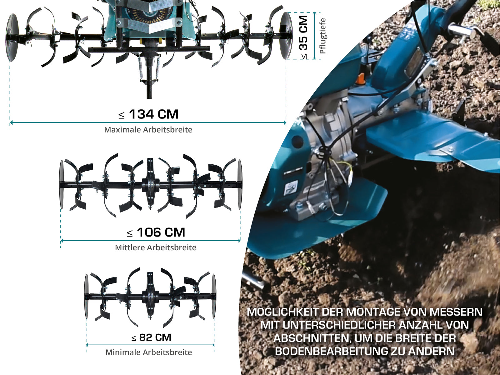 Benzin-Bodenhacke KS 9HP-1350G-3 (400)