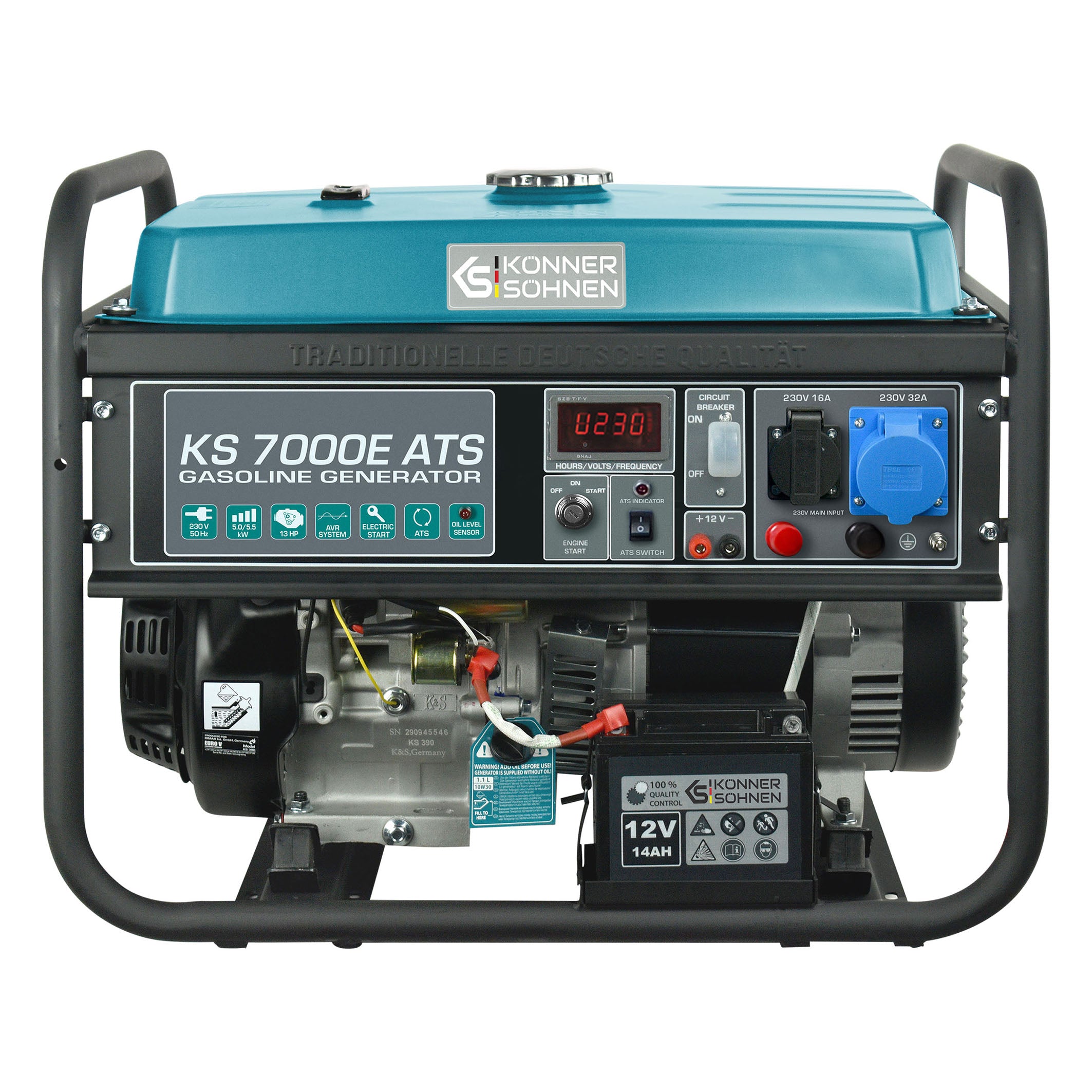 Benzin-Generator "Könner & Söhnen" KS 7000E ATS