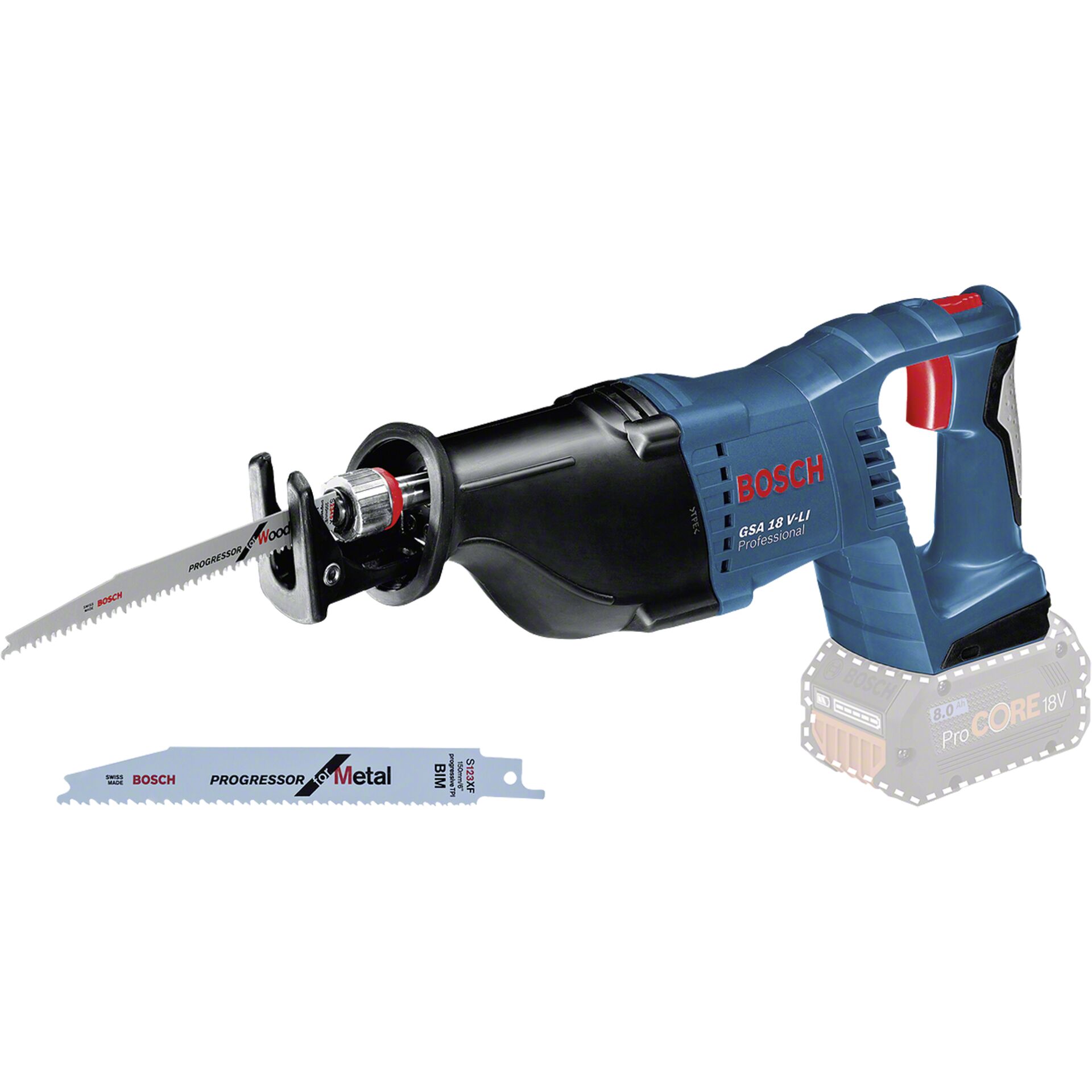 Bosch GSA 18V-LI Akku-Säbelsäge Bosch GSA 18V-LI Akku-Säbelsäge