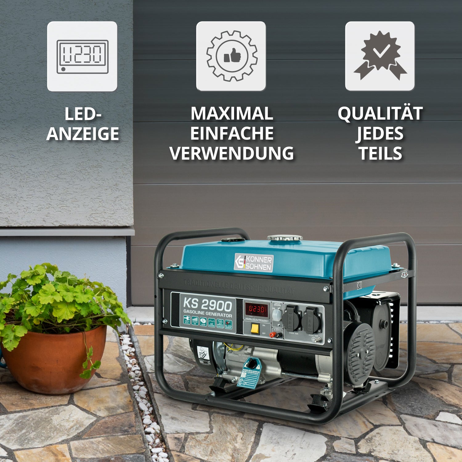 Benzin-Generator "Könner & Söhnen" KS 2900