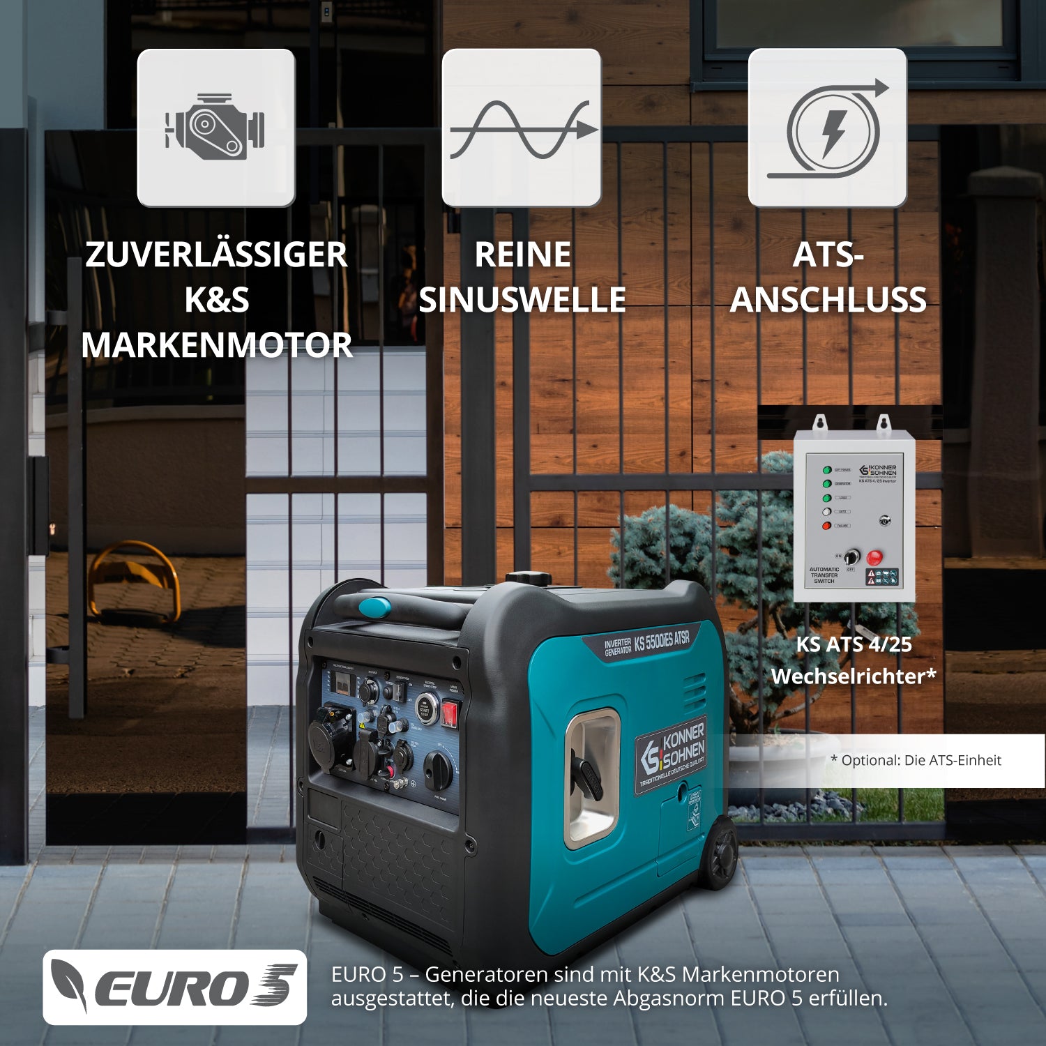 Könner & Söhnen Inverter-Generator KS 5500iE S ATSR