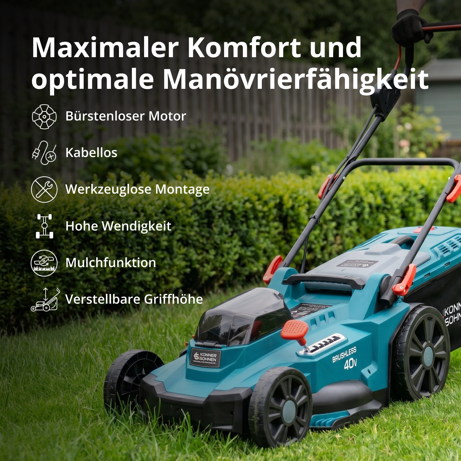 Akku-Rasenmäher KS 43LM-40V