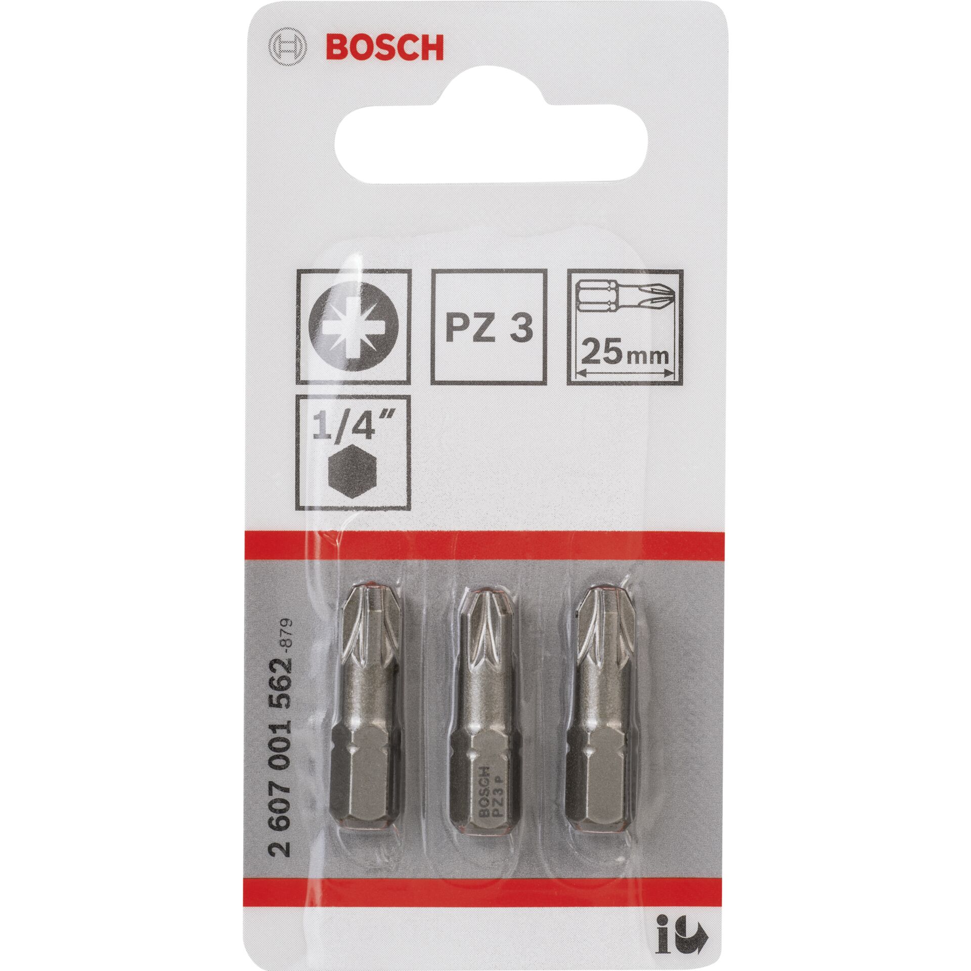 Bosch 3ST PZ Kreuzs.Bit Gr.3 XH 25mm Bosch 3ST PZ Kreuzs.Bit Gr.3 XH 25mm