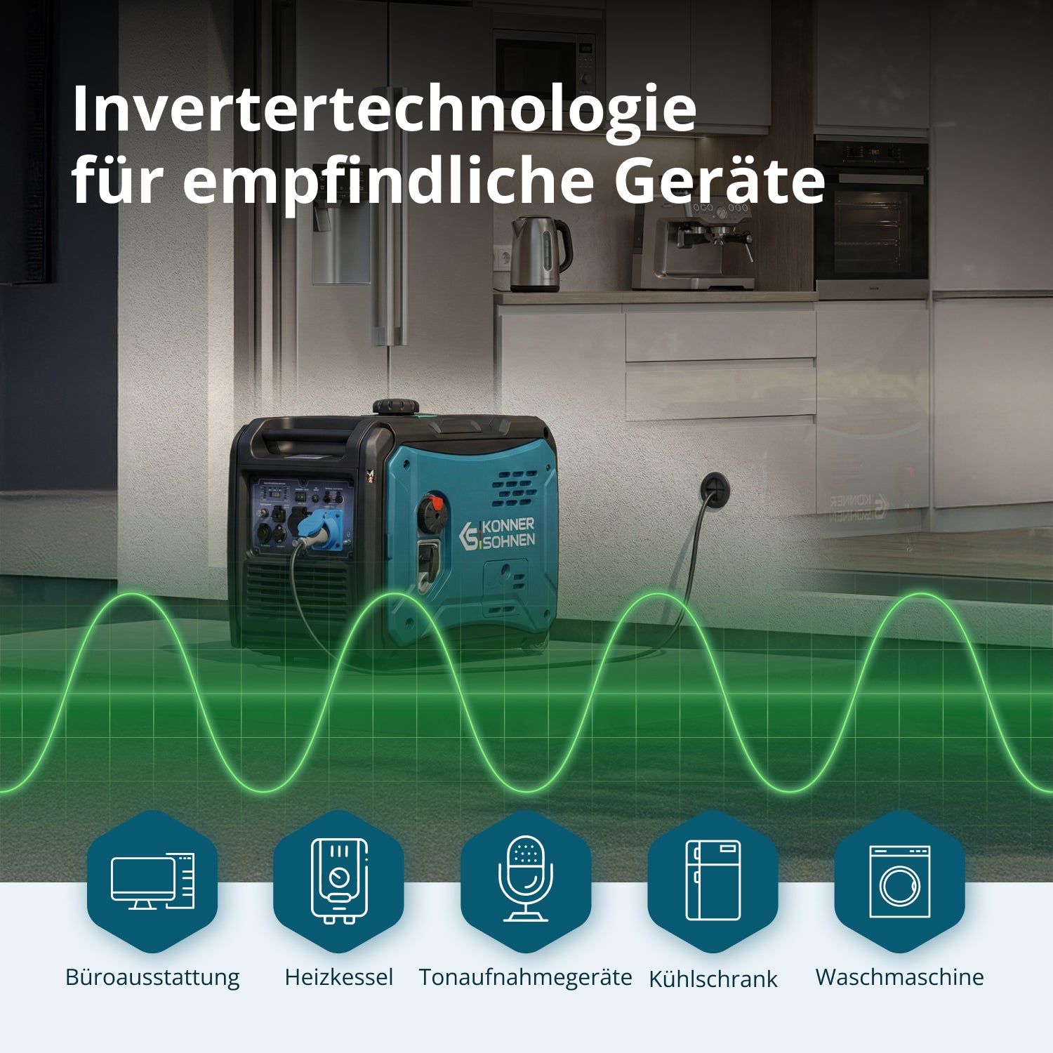 Könner & Söhnen Inverter-Generator KS 6000iE S