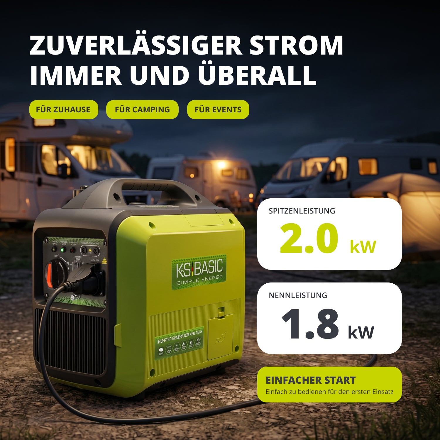 Inverter-Generator KSB 18i S