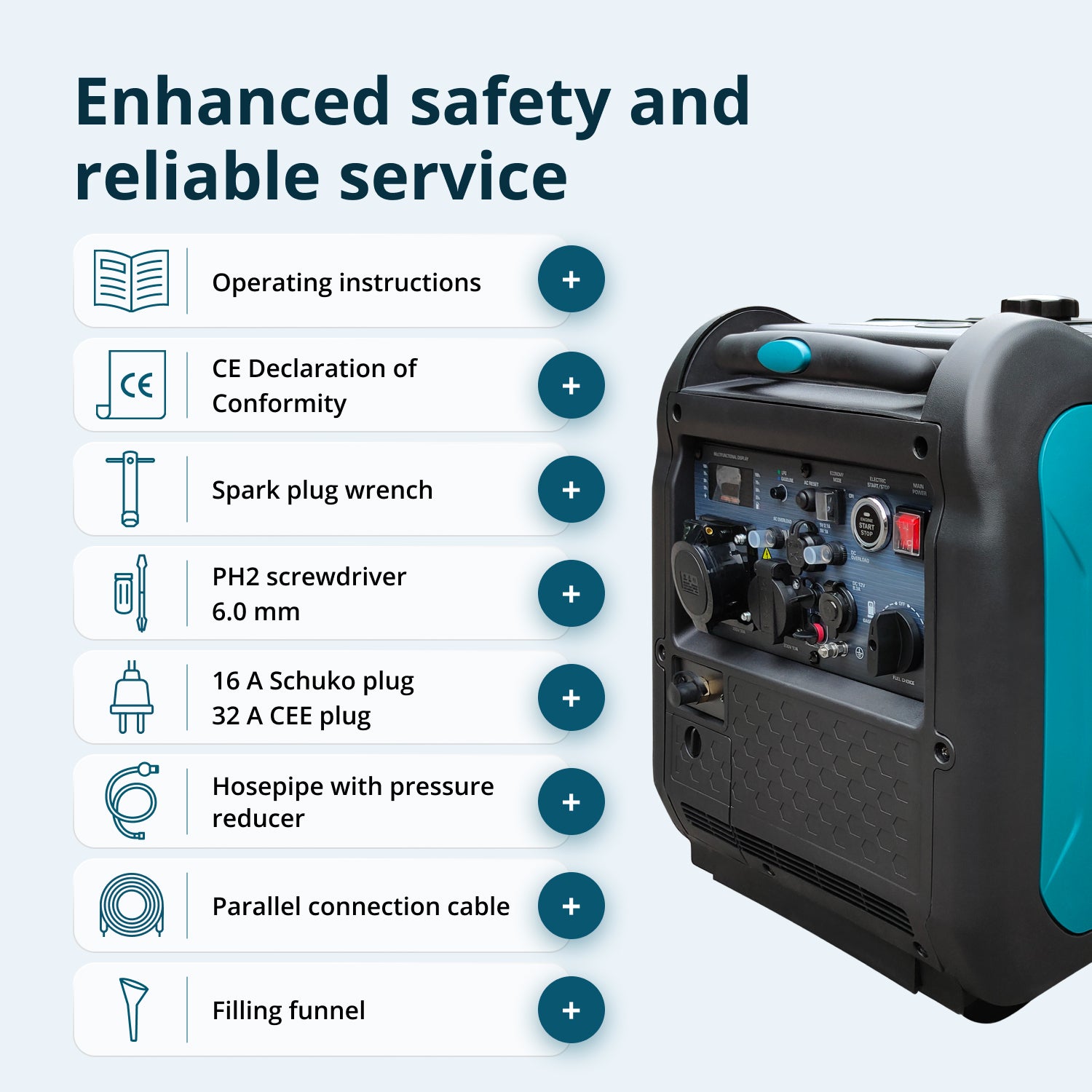 Könner & Söhnen LPG/Benzin-Inverter-Generator KS 5500iEG S