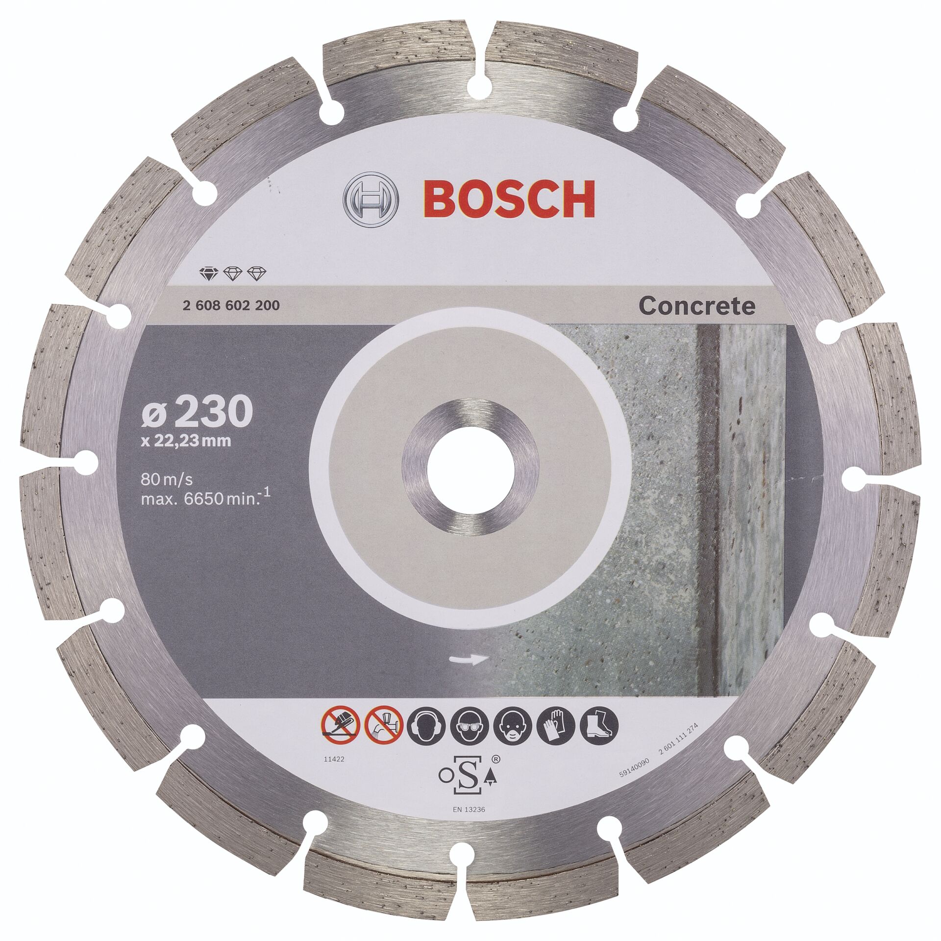 Bosch DIA-TS 230x22,23 Standard For Concrete Bosch DIA-TS 230x22,23 Standard For Concrete