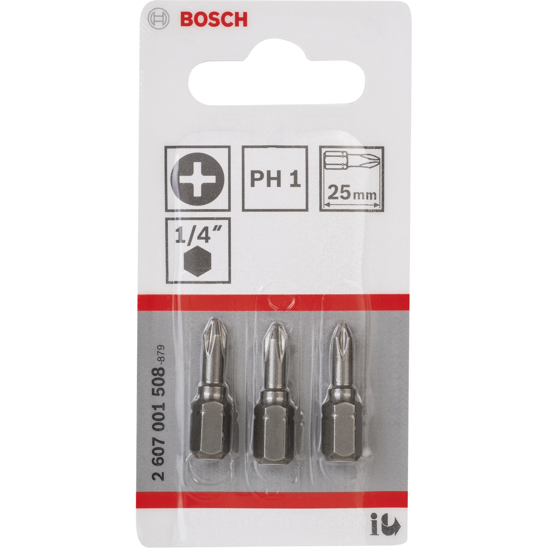 Bosch 3ST PH Kreuzs. Bit Gr. 1 XH 25mm Bosch 3ST PH Kreuzs. Bit Gr. 1 XH 25mm