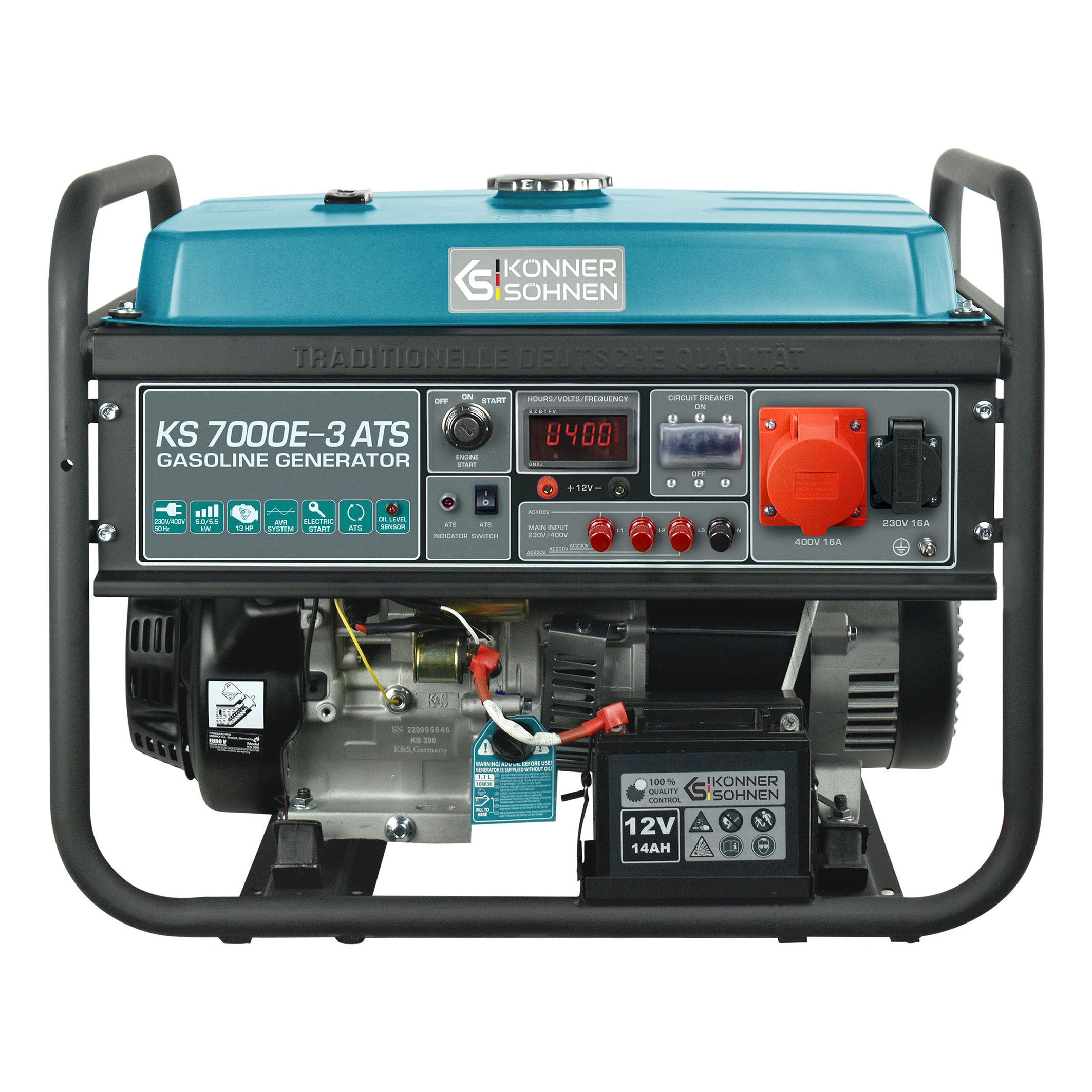 Könner & Söhnen Benzin-Generator KS 7000E-3 ATS