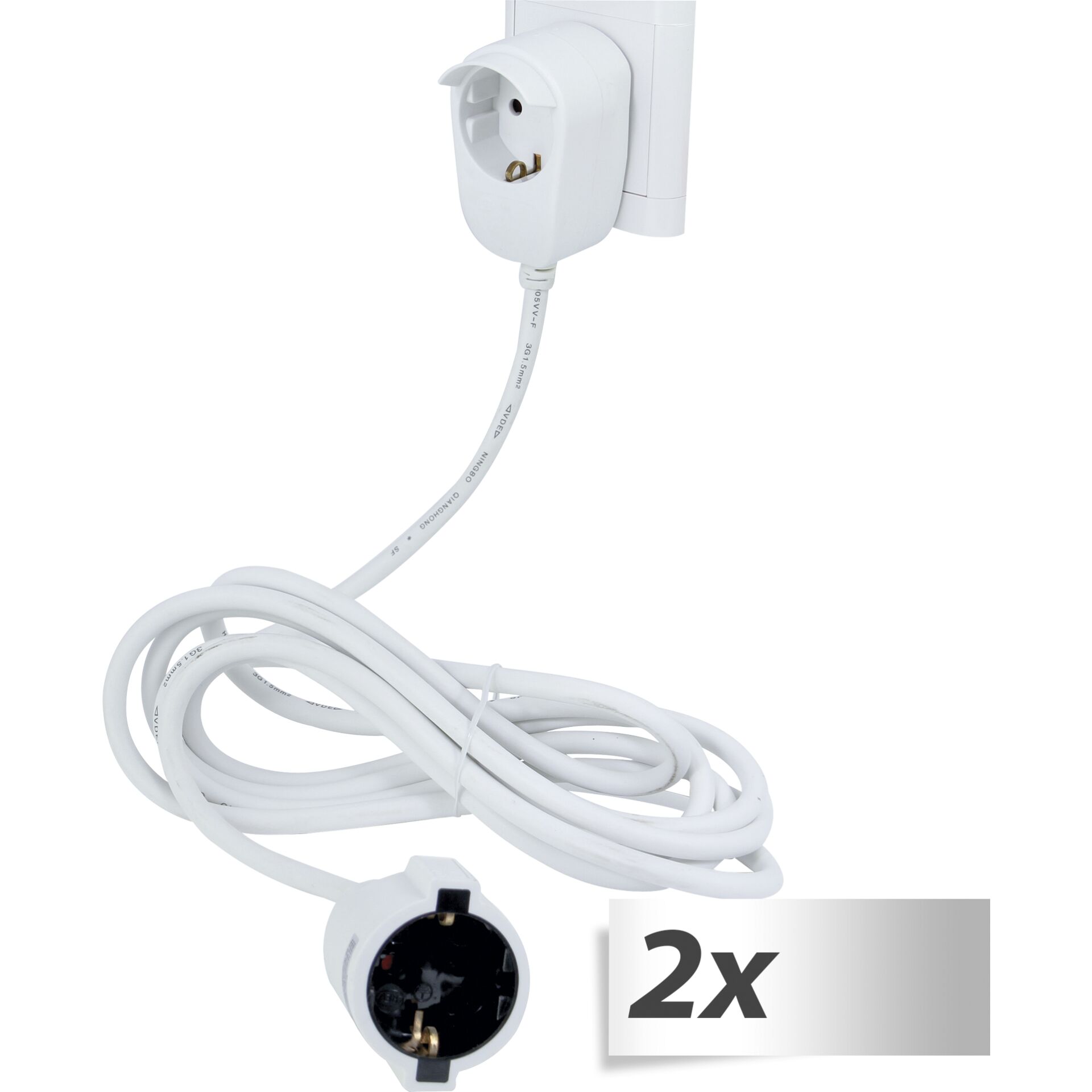 2x1 REV Verlängerung Powersplit 5m weiß 2x1 REV Verlängerung Powersplit 5m weiß