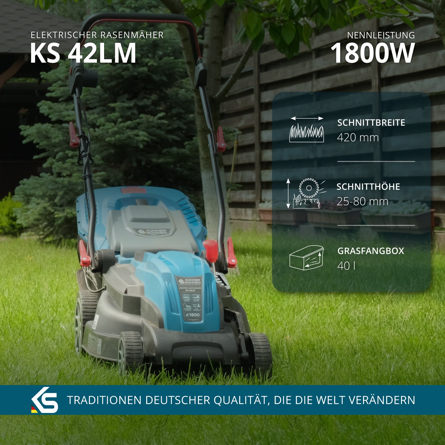 Elektrischer Rasenmäher KS 42LM