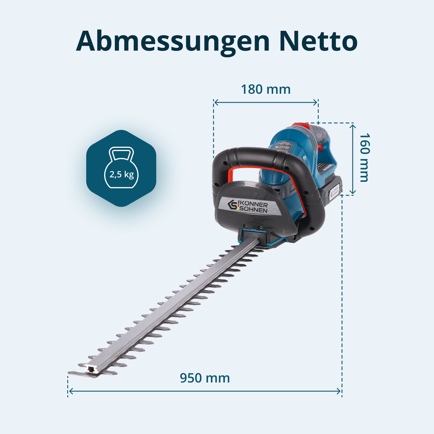 Akku-Heckenschere KS HT-20V