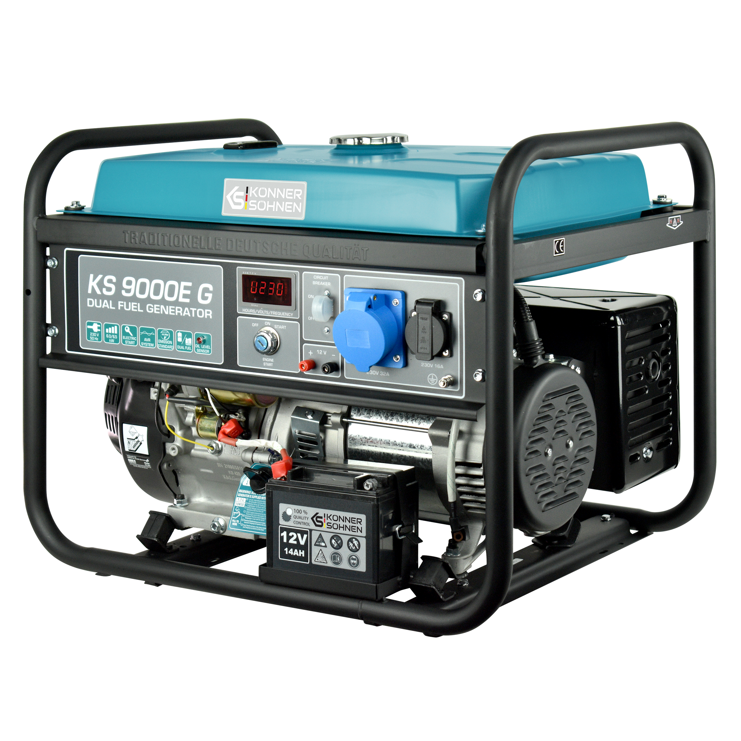 LPG/Benzin-Generator "Könner & Söhnen" KS 9000E G