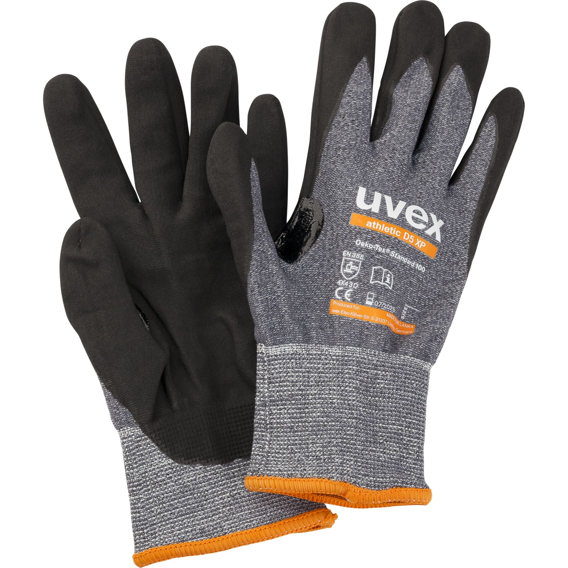 uvex Schnittschutzhandschuh athletic D5 XP, Gr. 9 uvex Schnittschutzhandschuh athletic D5 XP, Gr. 9
