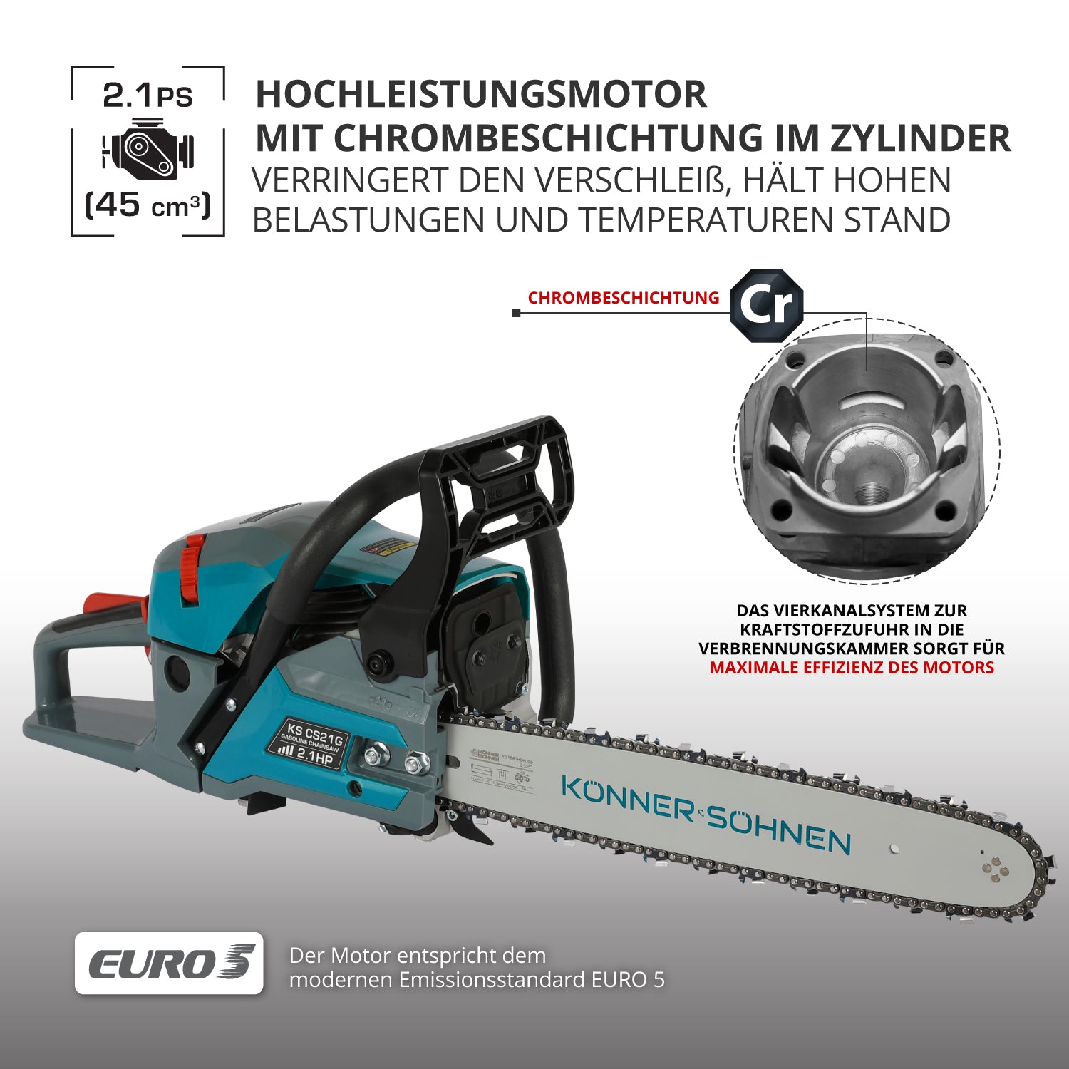 Benzin-Kettensäge KS CS21G-16-1