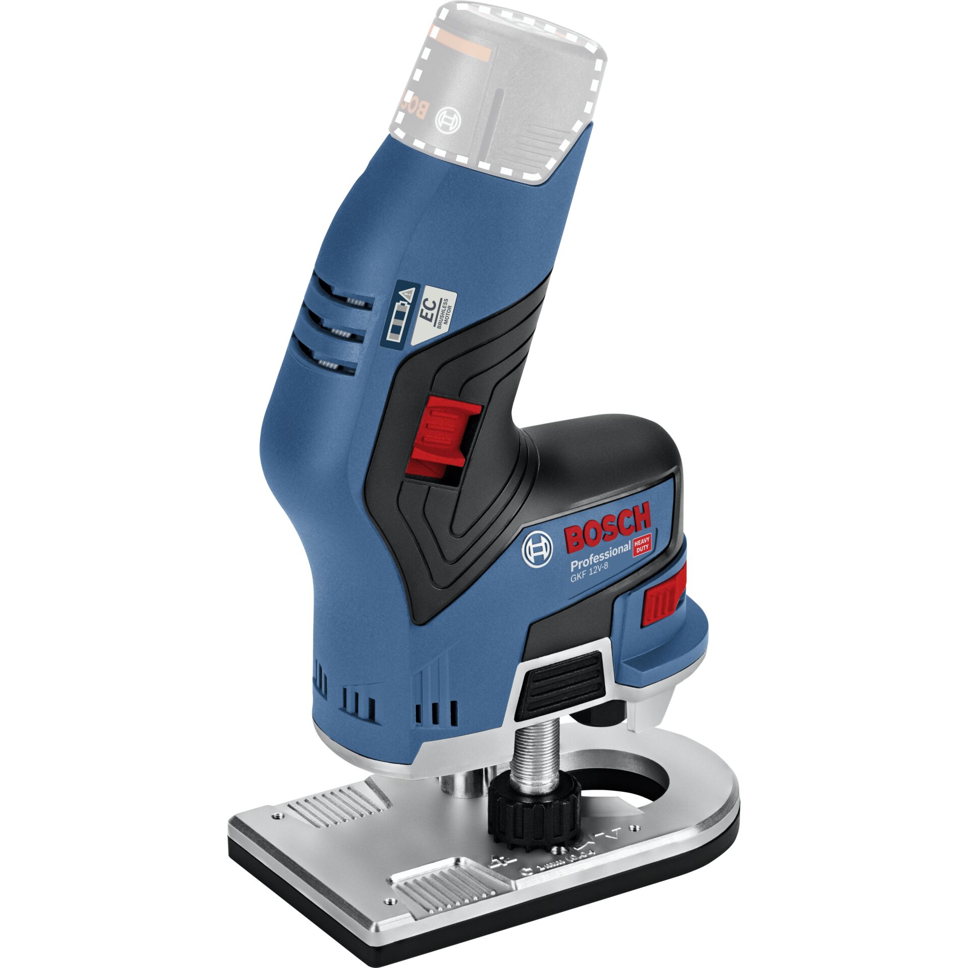 Bosch GKF 12V-8 Akku-Fräse inkl. Spannzange und Maulschlüssel Bosch GKF 12V-8 Akku-Fräse inkl. Spannzange und Maulschlüssel