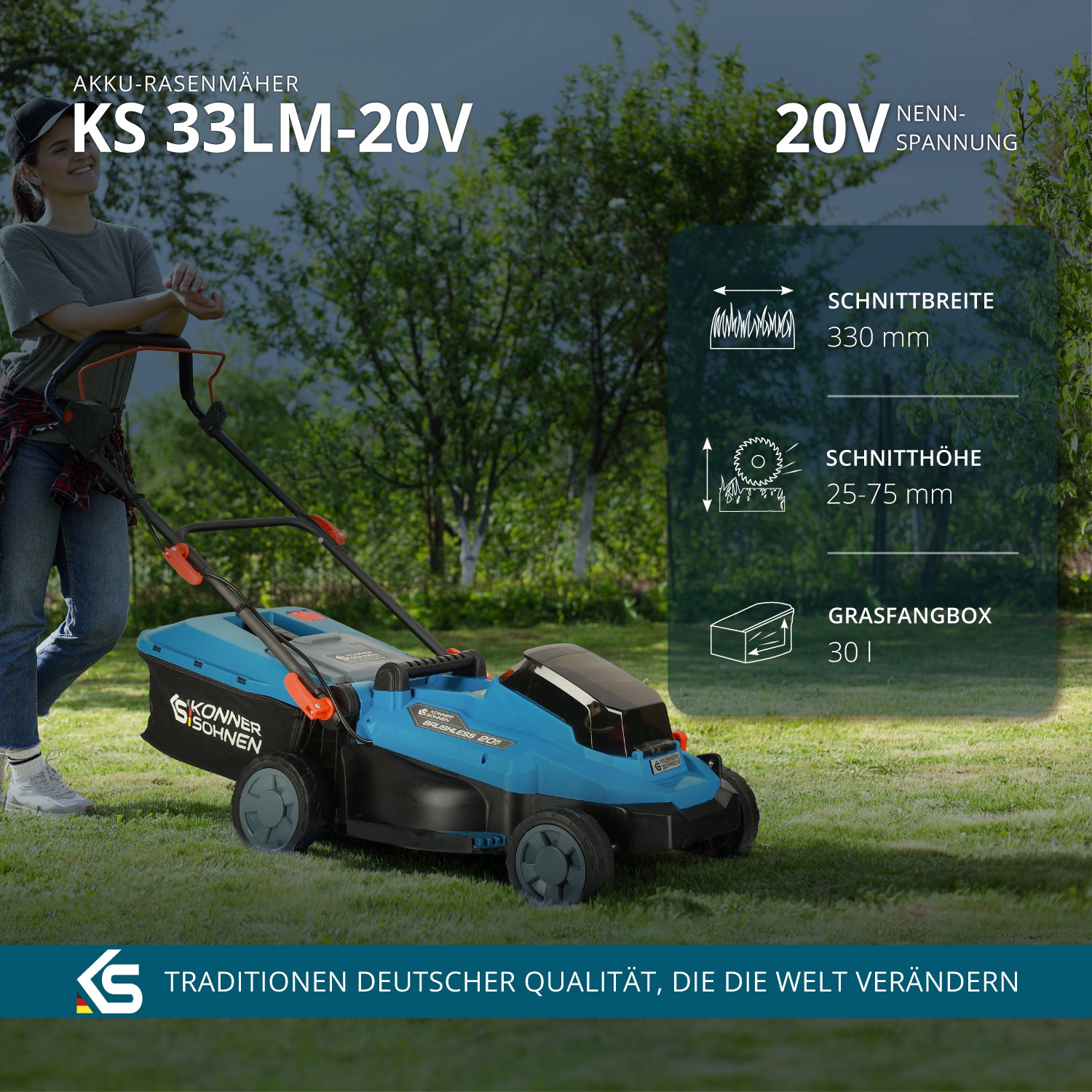 Akku-Rasenmäher KS 33LM-20V