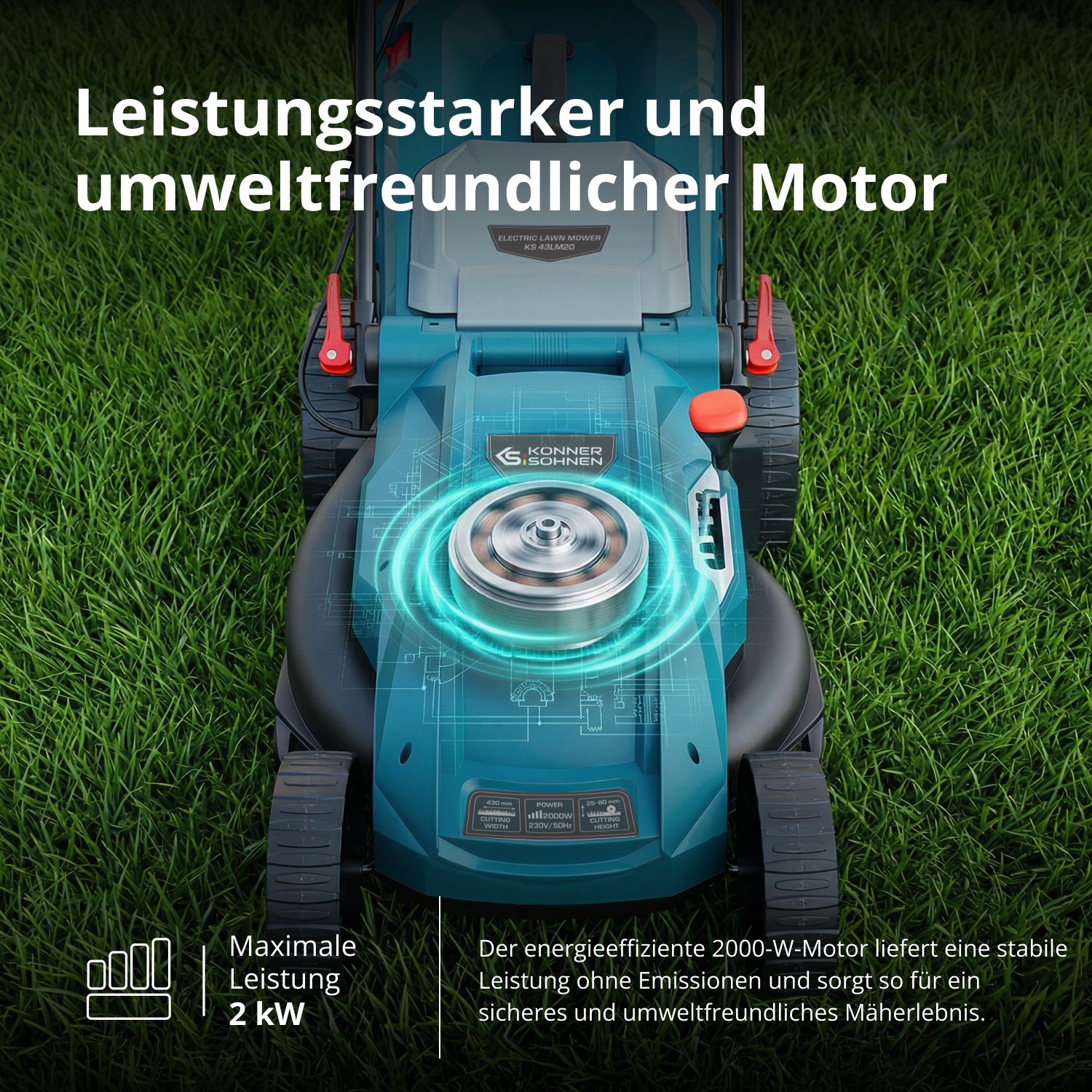 Elektrischer Rasenmäher KS 43LM20