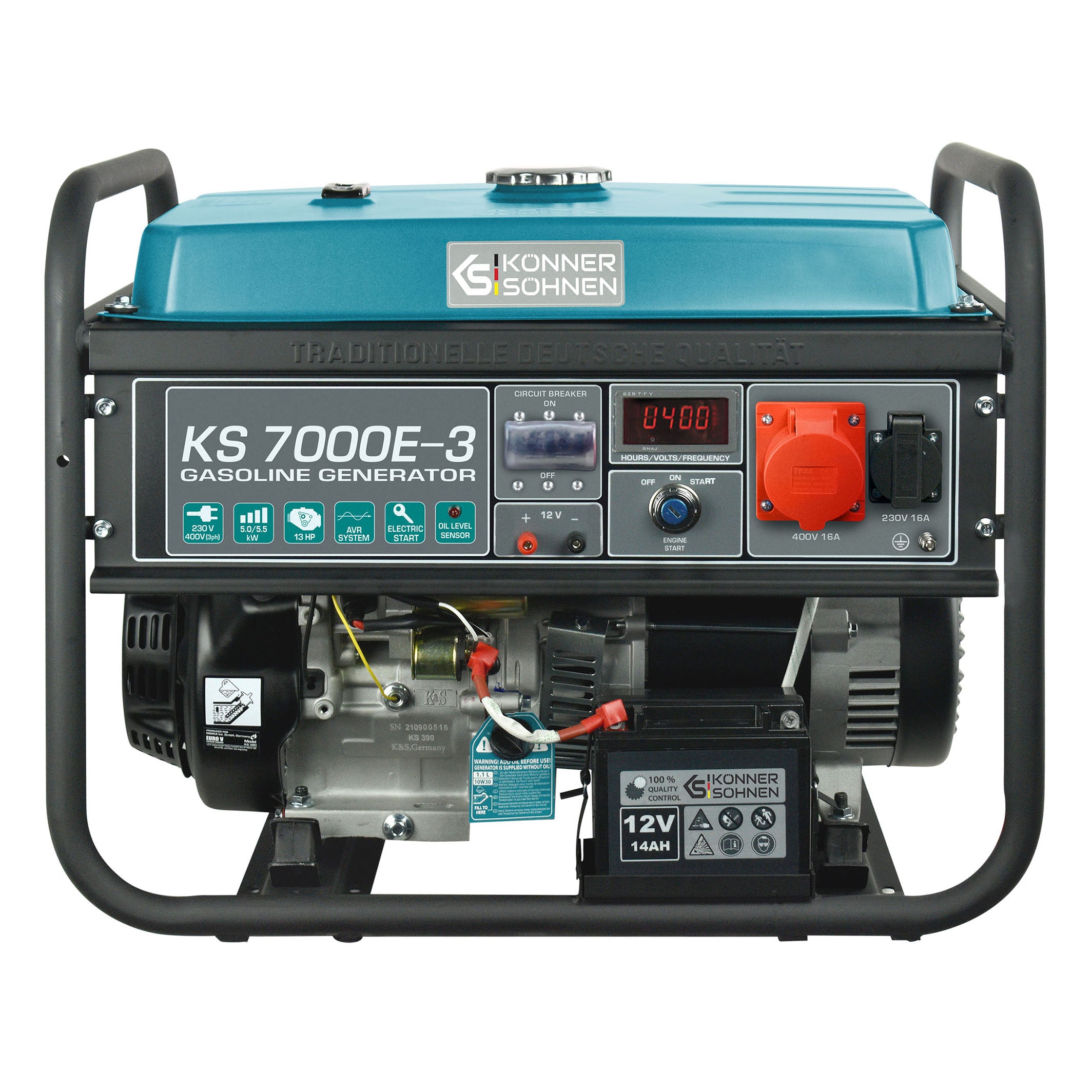 Könner & Söhnen Benzin-Generator KS 7000E-3