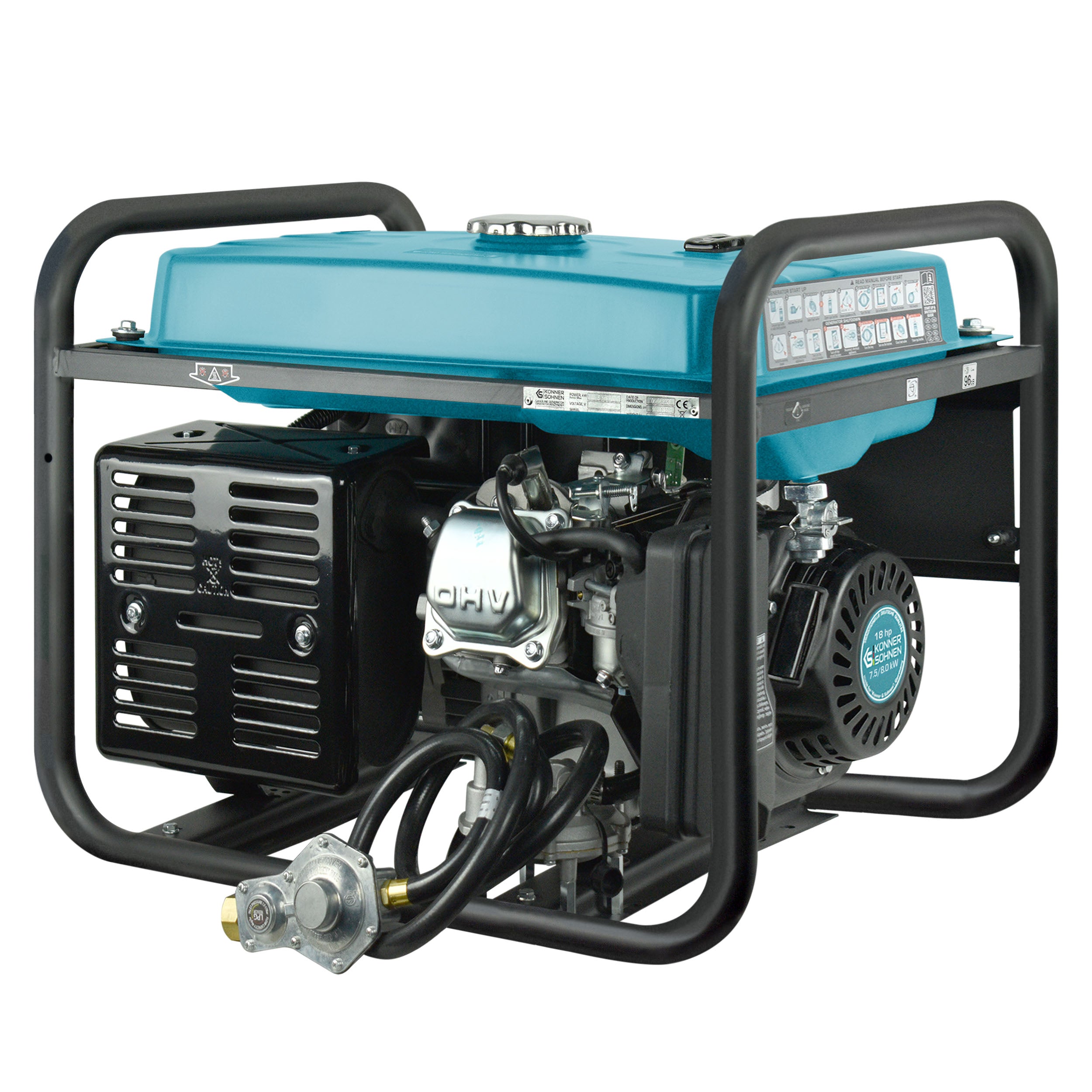 LPG/Benzin-Generator "Könner & Söhnen" KS 10000E G
