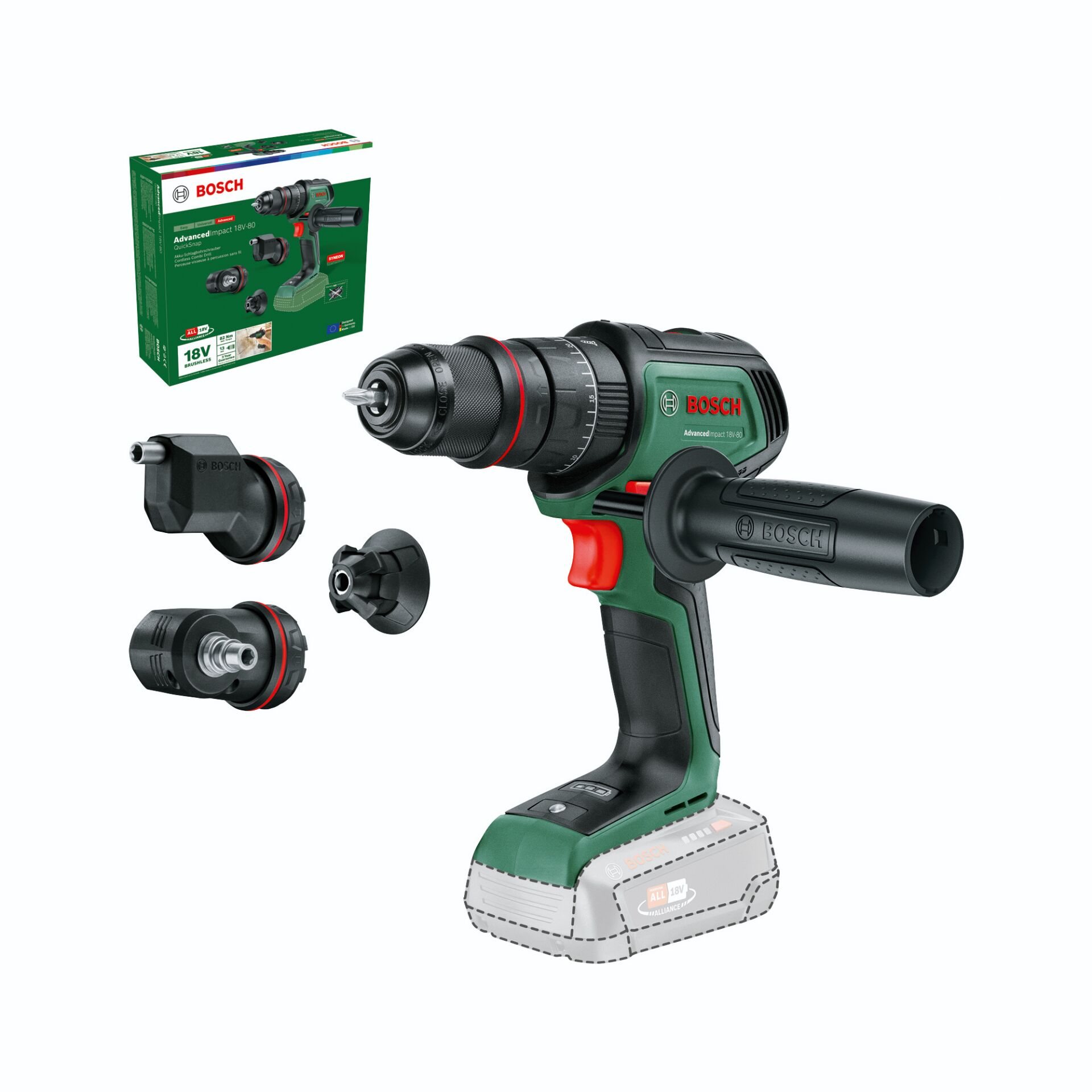 Bosch AdvancedImpact 18V Akku-Schlagbohrmaschine Bosch AdvancedImpact 18V Akku-Schlagbohrmaschine