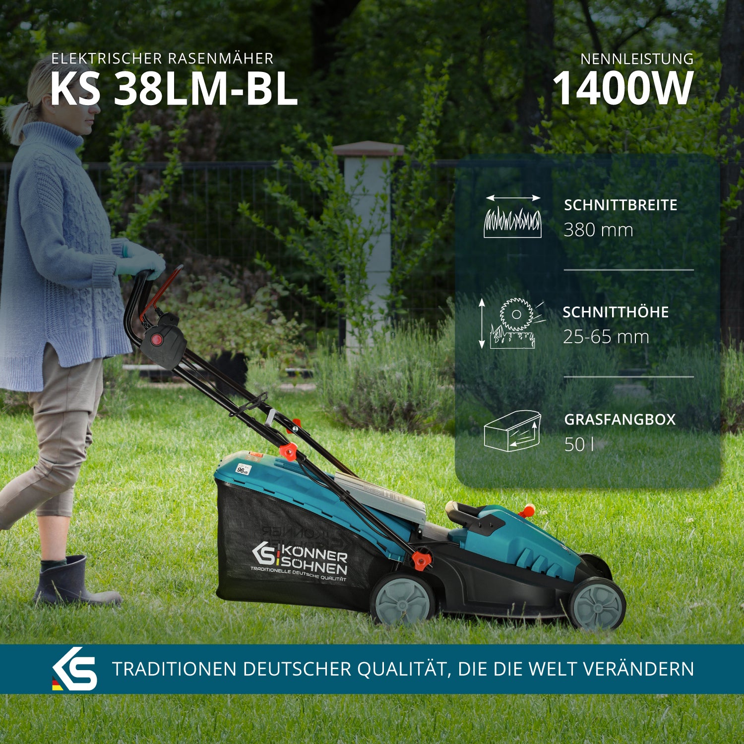 Elektrischer Rasenmäher KS 38LM-BL