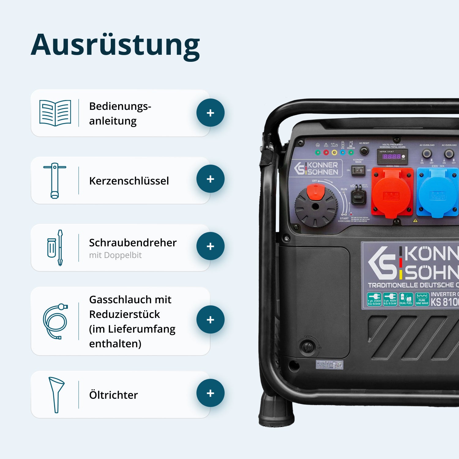 Inverter-Generator KS 8100iEG 1/3