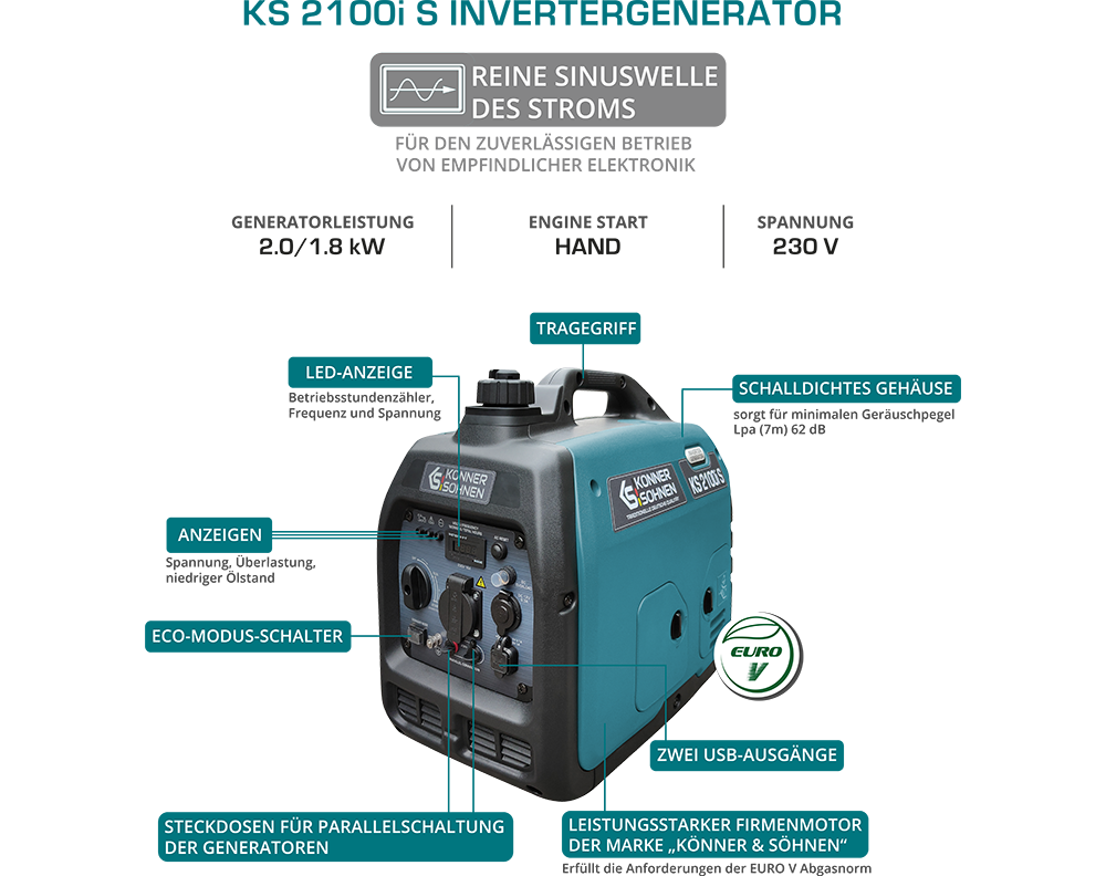Inverter-Generator KS 2100i S
