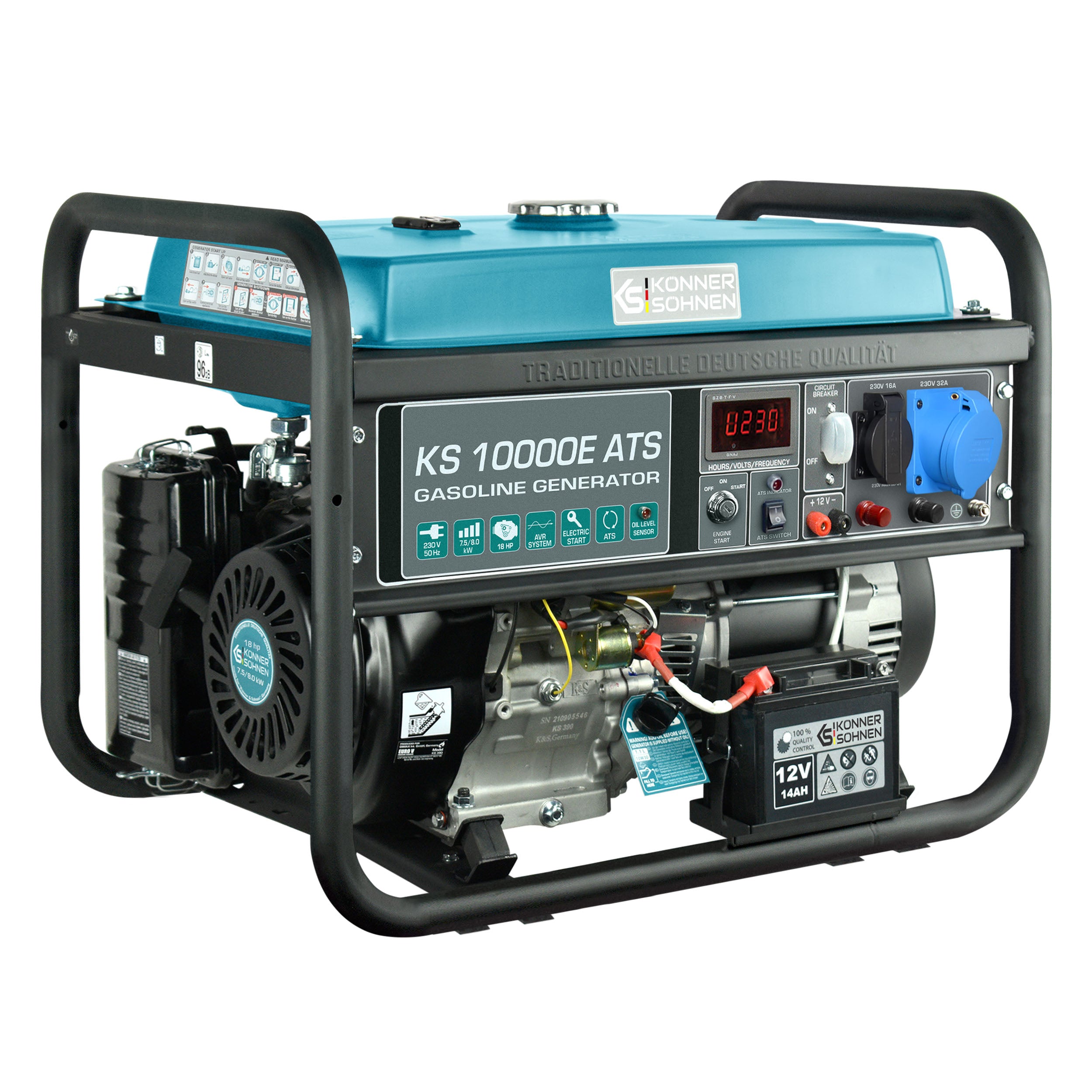 Benzin-Generator "Könner & Söhnen" KS 10000E ATS