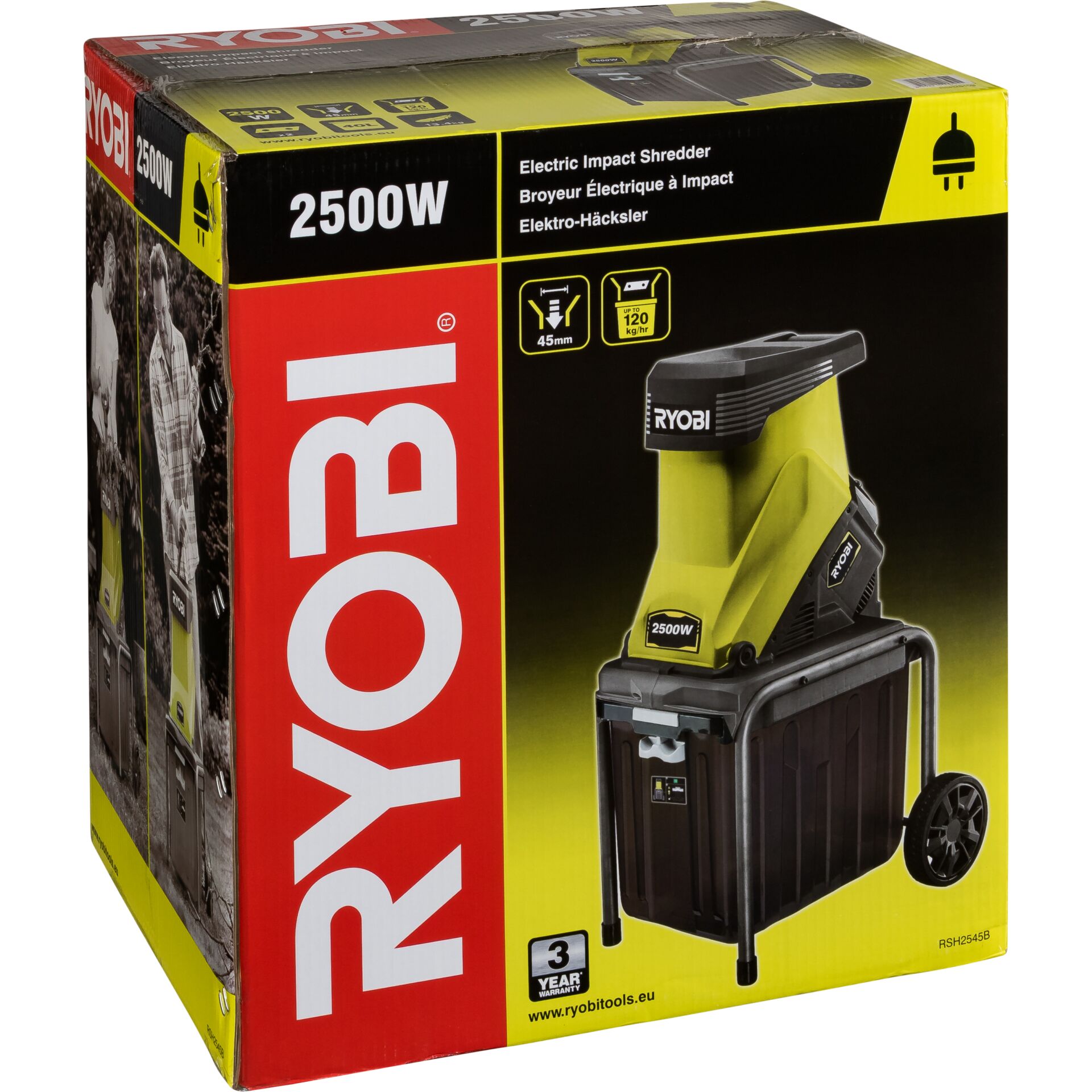 Ryobi RSH2545B Elektro-Häcksler Ryobi RSH2545B Elektro-Häcksler