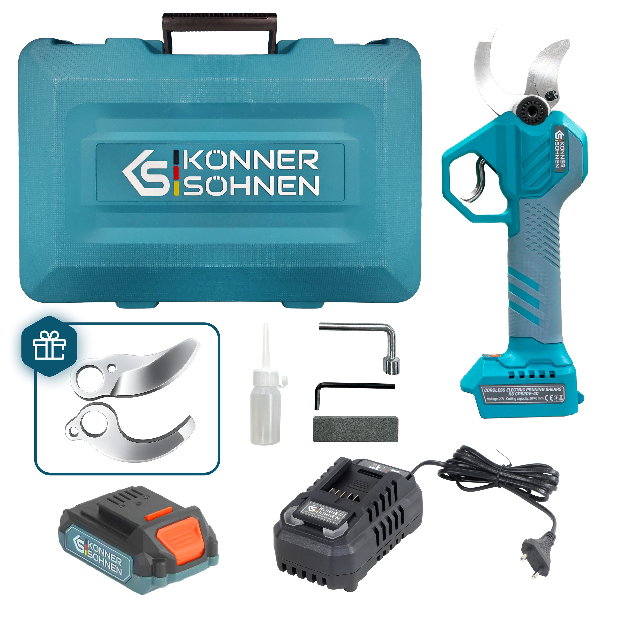 Akku-Gartenschere KS CPS20V-40 Case