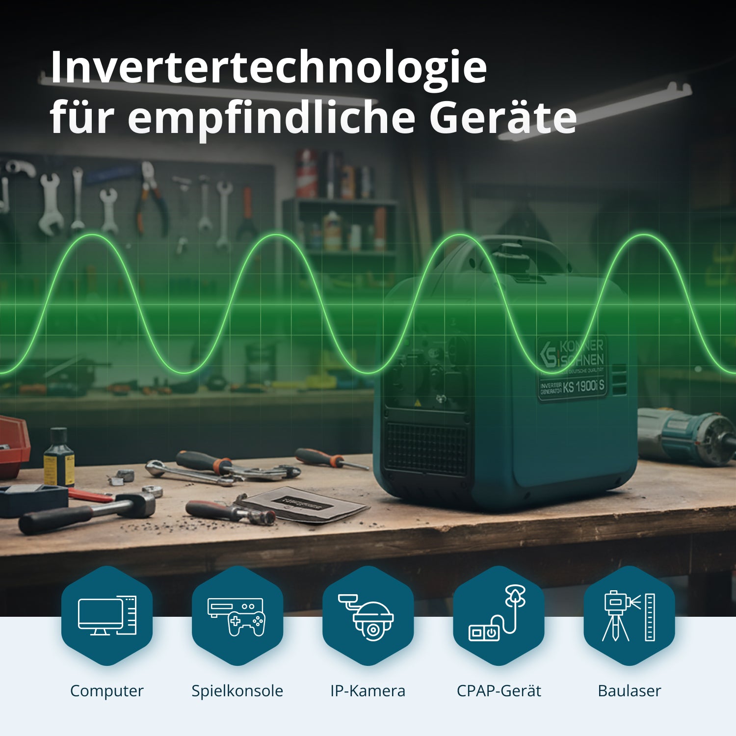 Könner & Söhnen Inverter-Generator KS 1900i S