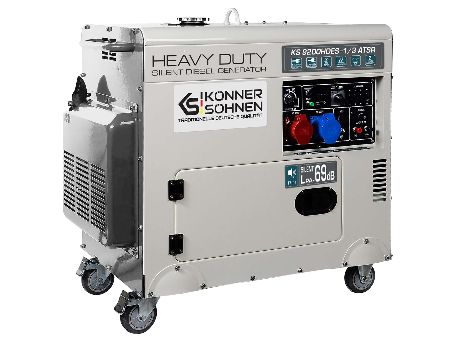Diesel-Generator "Könner & Söhnen" KS 9200HDES-1/3 ATSR (EURO V)