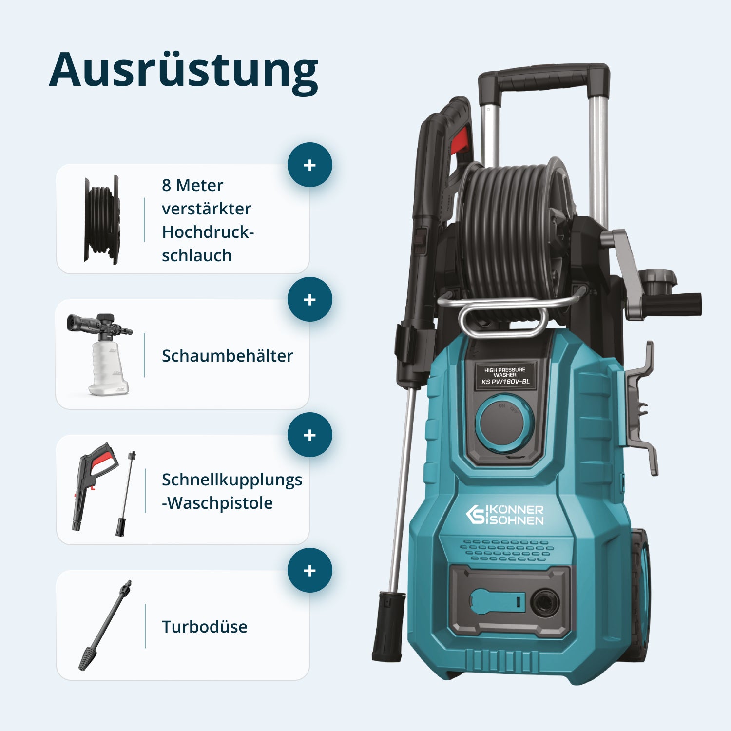 Hochdruckreiniger KS PW160V-BL