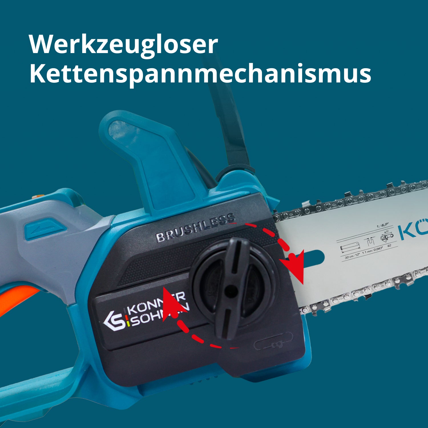 Akku-Mini-Kettensäge KS MCS20V-12 SET PLUS