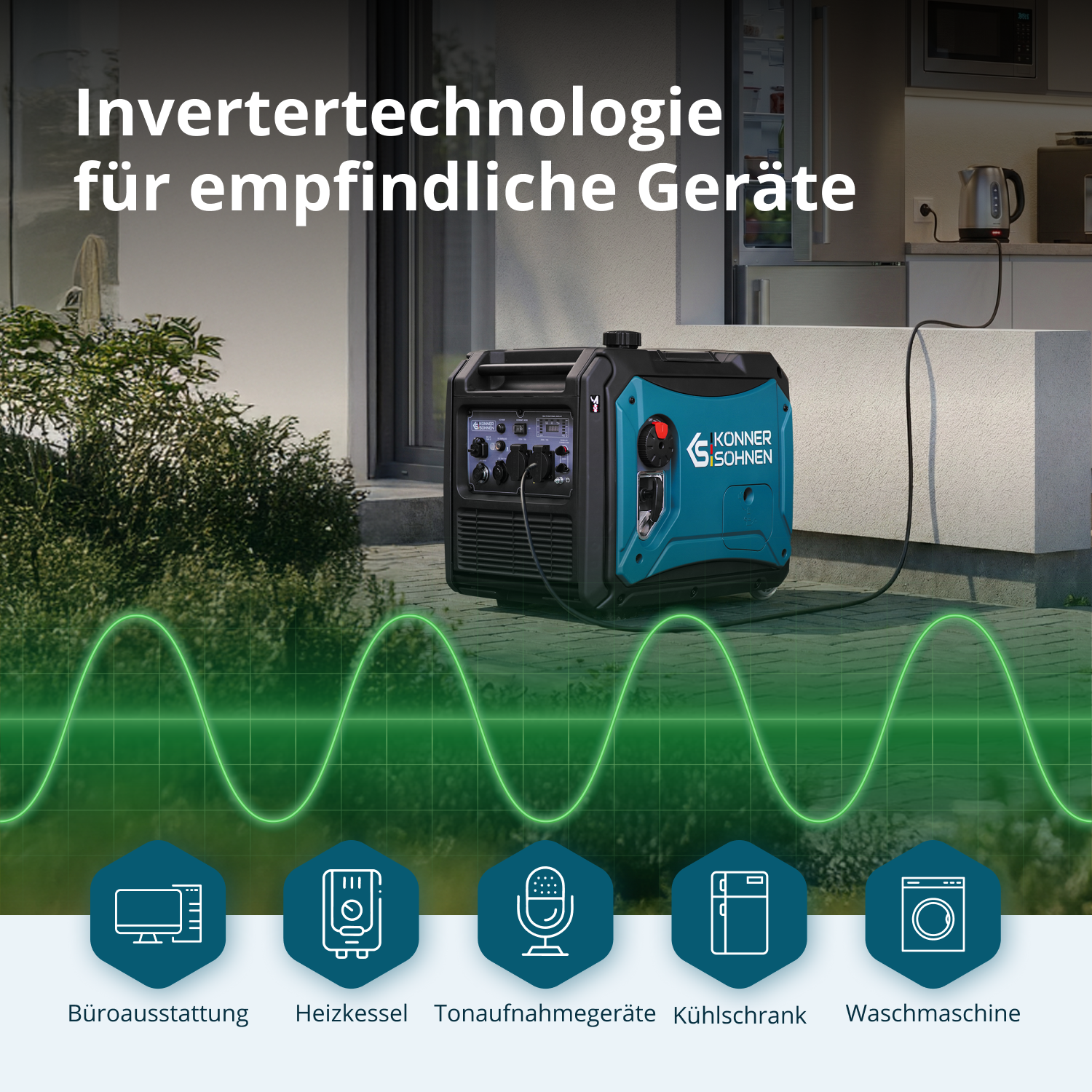 Könner & Söhnen Inverter-Generator KS 4000iE S