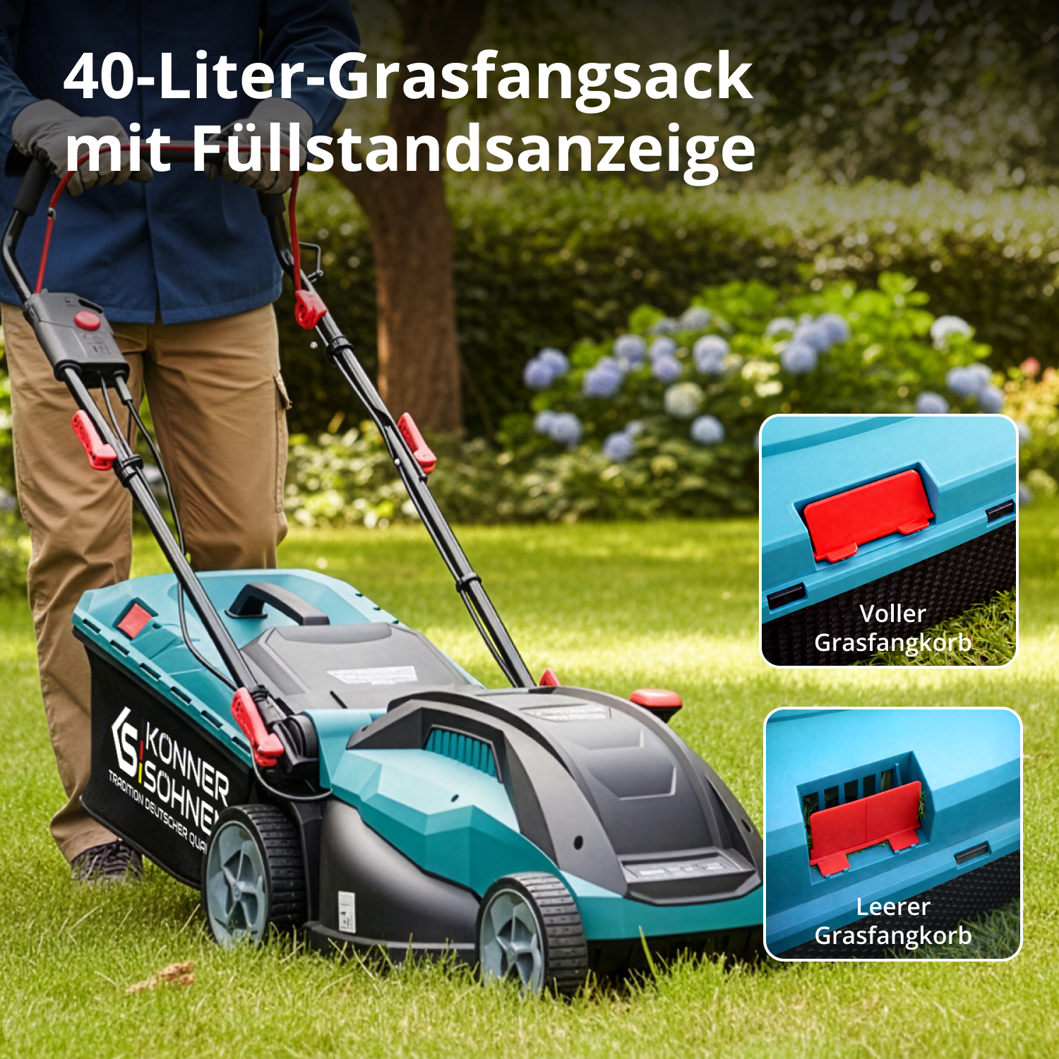 Könner & Söhnen Elektro Rasenmäher KS 38LM16-BL