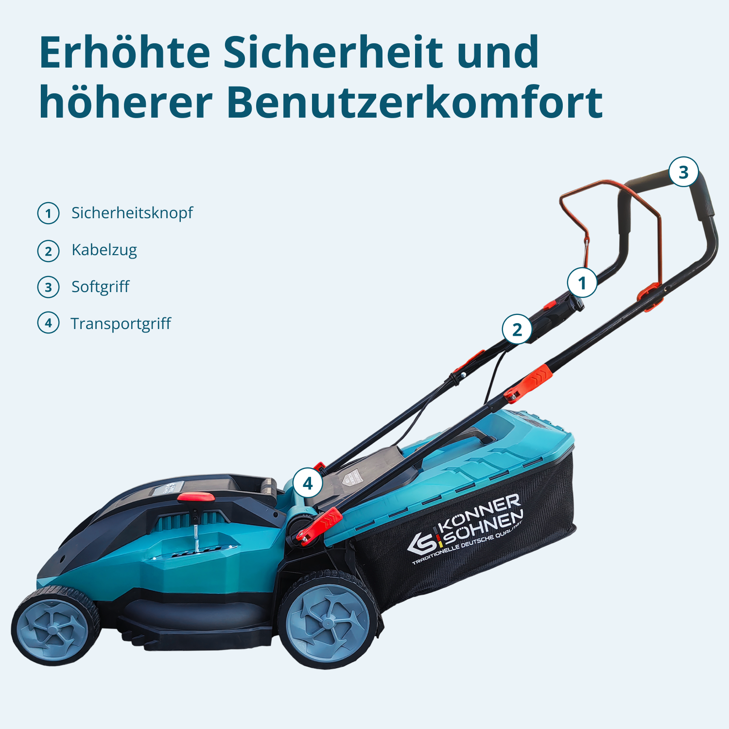 Könner & Söhnen Elektro Rasenmäher KS 38LM16-BL