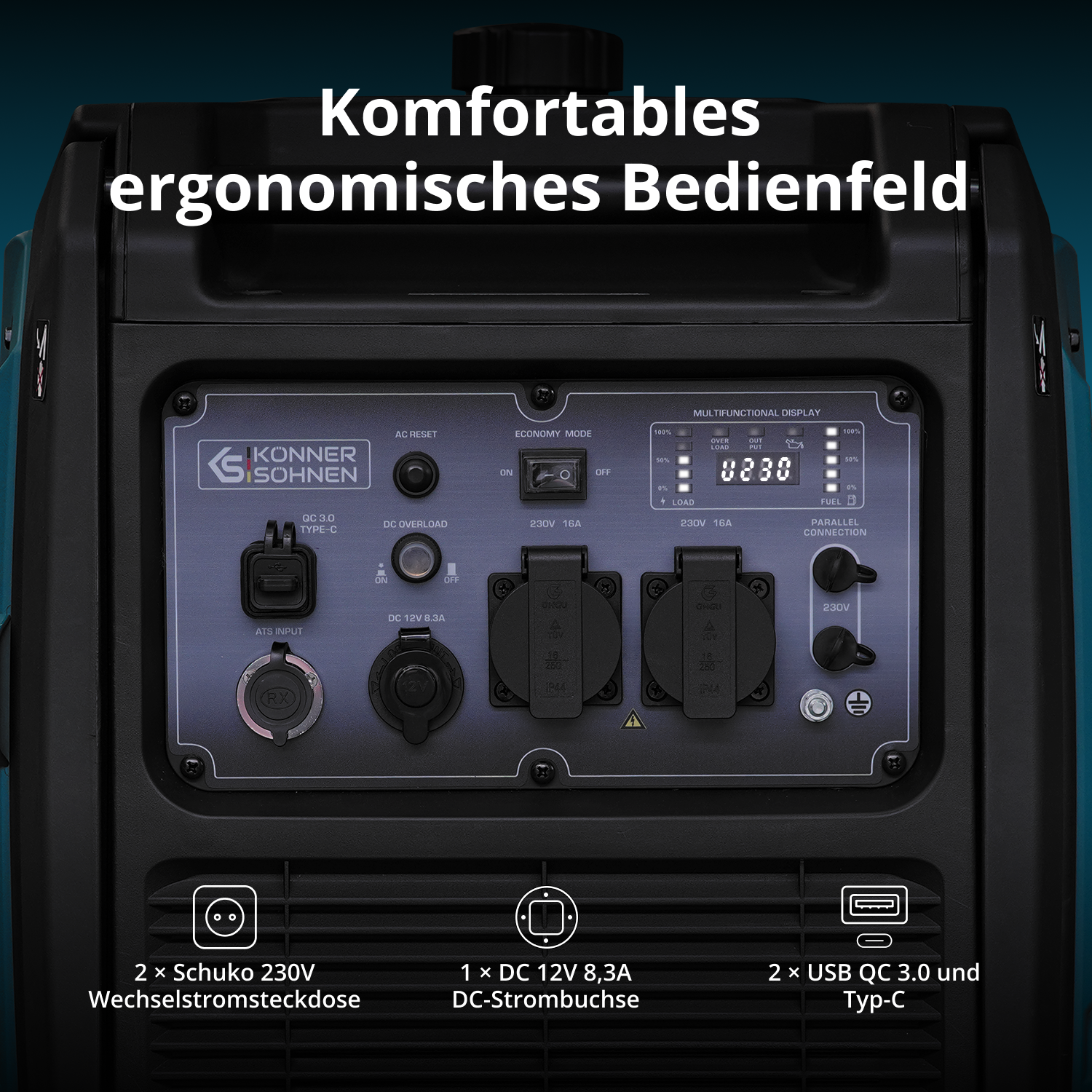 Könner & Söhnen Inverter-Generator KS 4000iE S